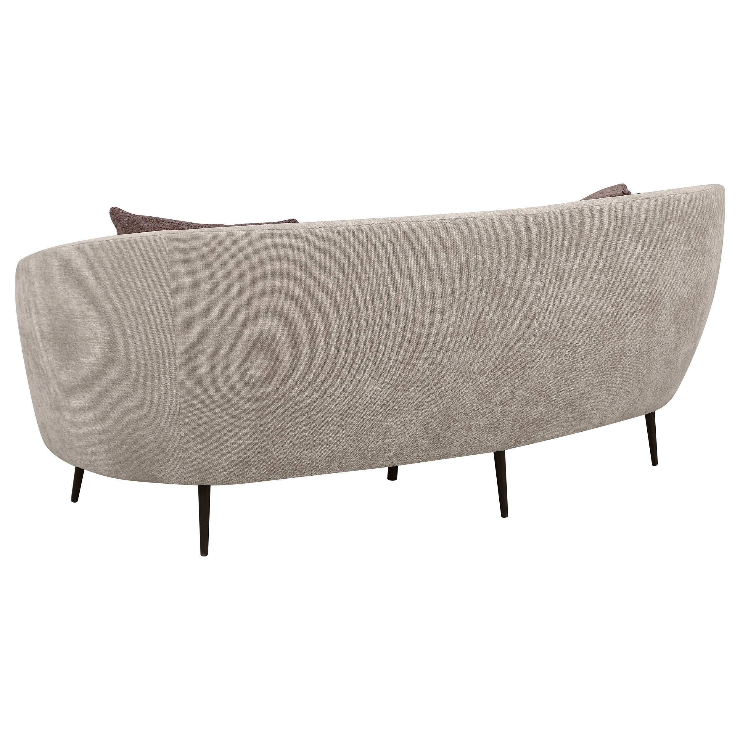 Ellorie Upholstered Curved Sofa Set Beige