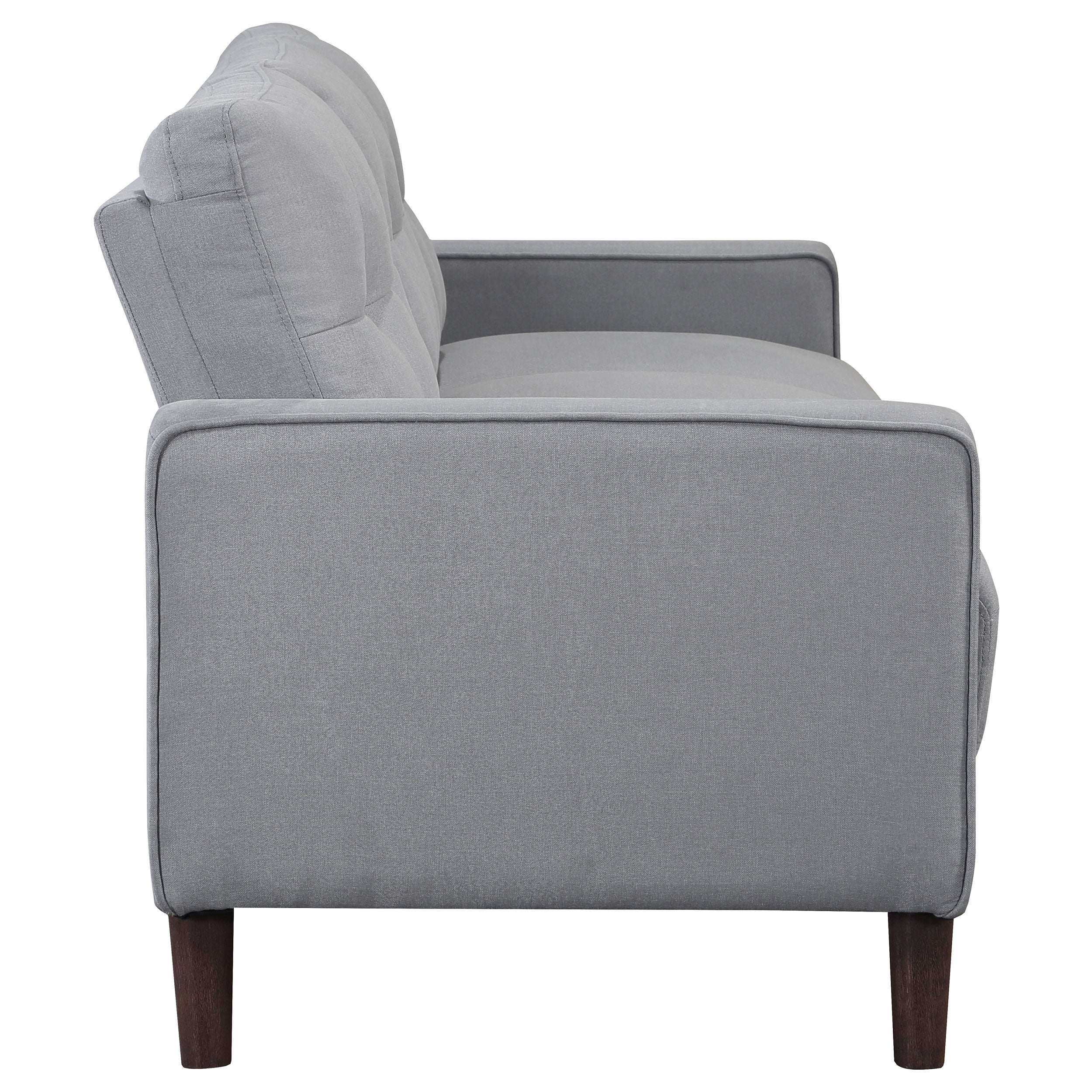 Bowen Upholstered Track Arm Tufted Sofa Set Beige