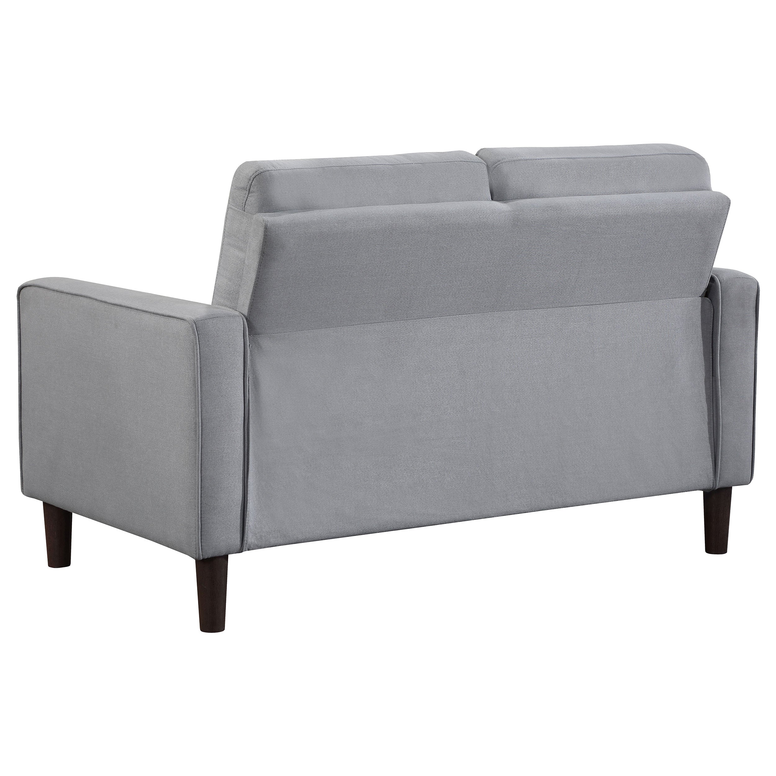 Bowen Upholstered Track Arm Tufted Sofa Set Beige