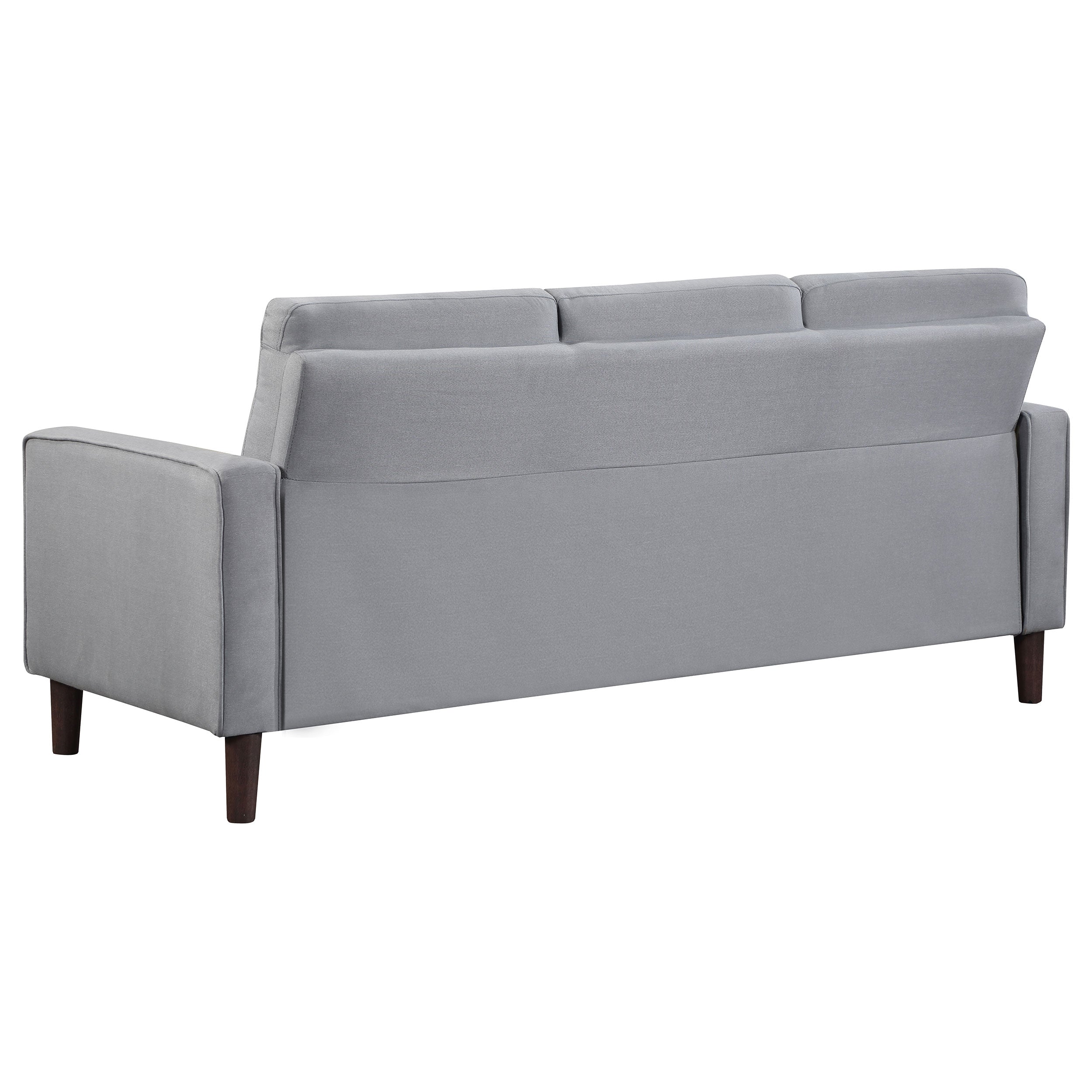 Bowen Upholstered Track Arm Tufted Sofa Set Beige