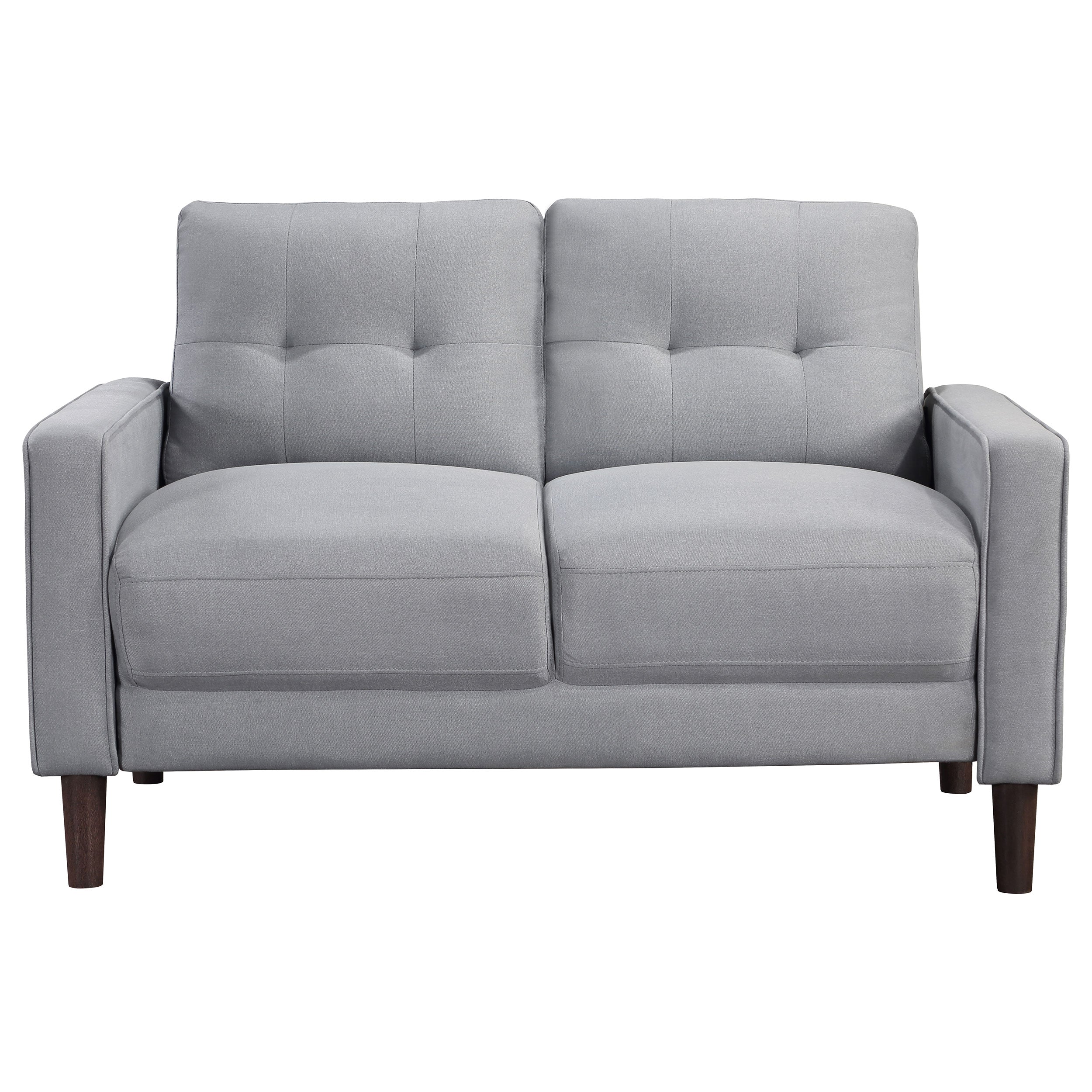 Bowen Upholstered Track Arm Tufted Sofa Set Beige