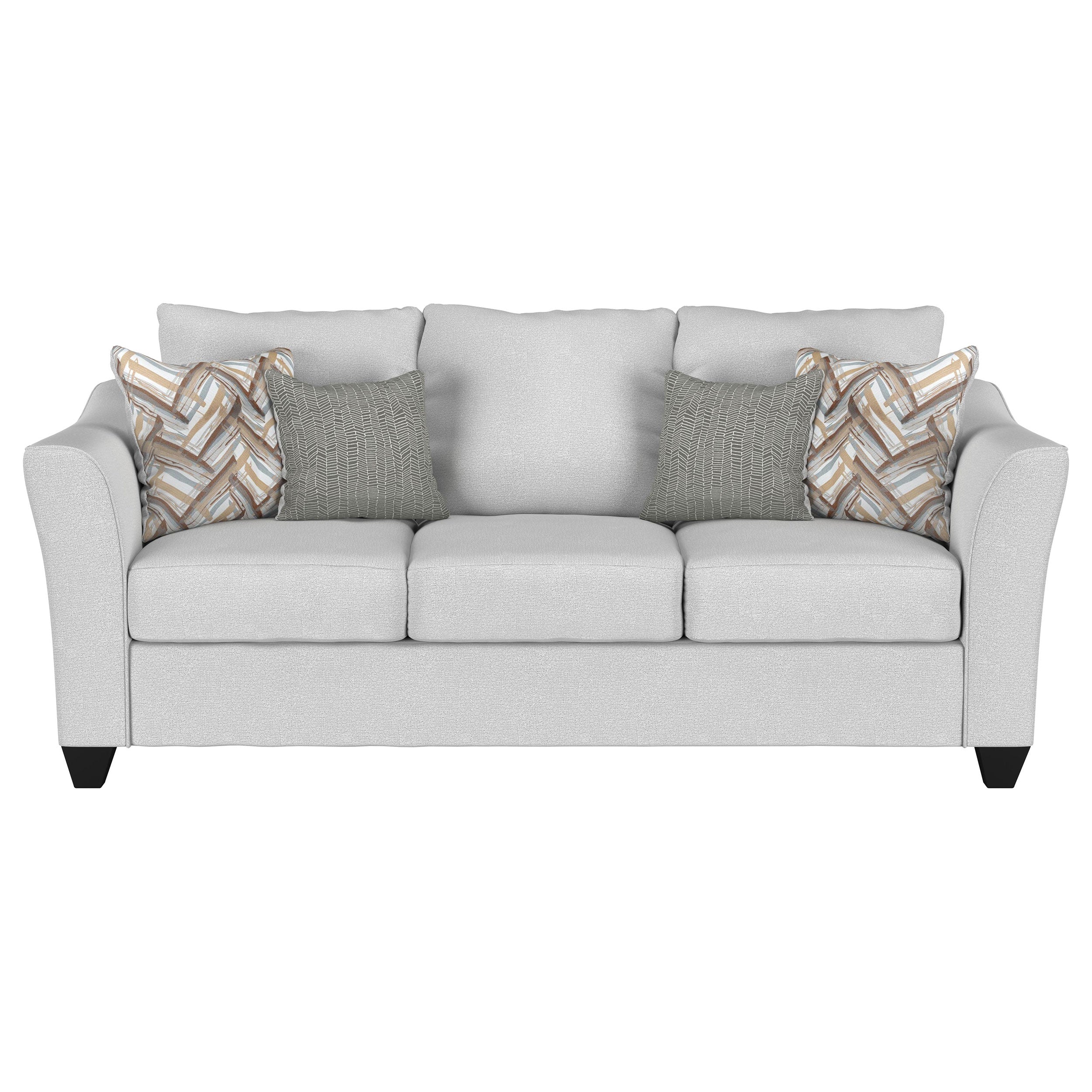 Salizar Upholstered Flared Arm Sofa Set Grey