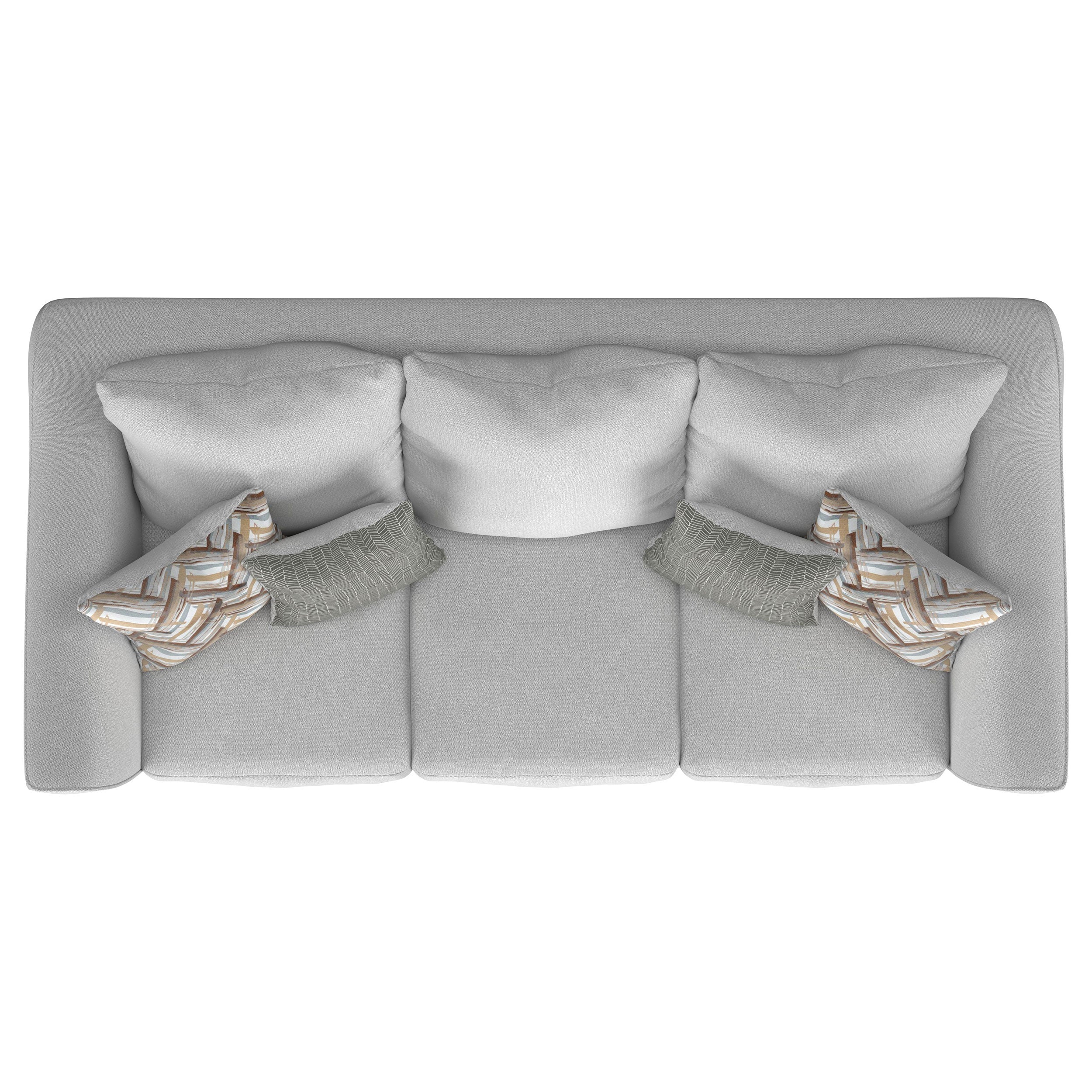Salizar Upholstered Flared Arm Sofa Set Grey
