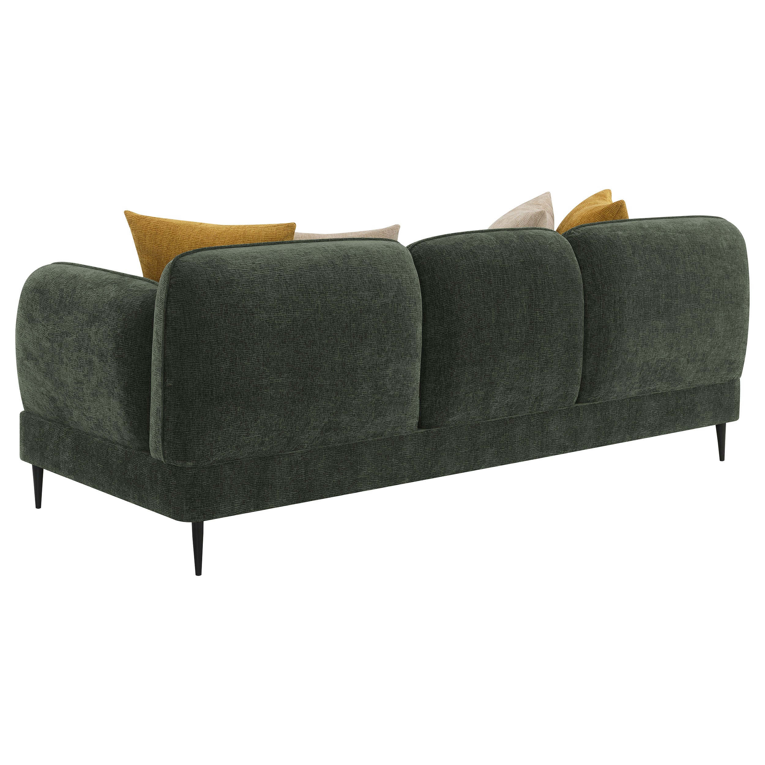Jade Chenille Upholstered Sofa Set Green