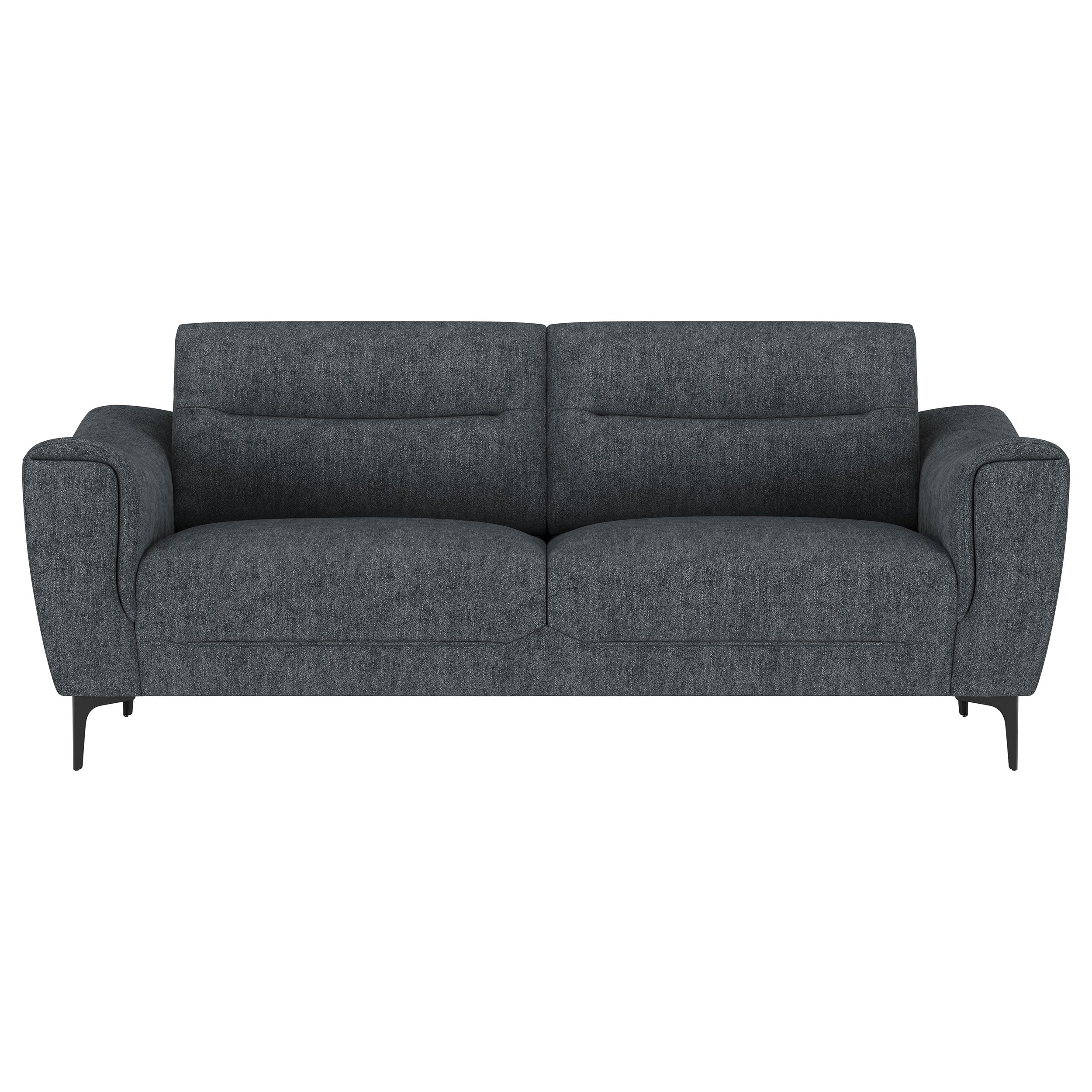 Nolan Upholstered Sofa Set Charcoal