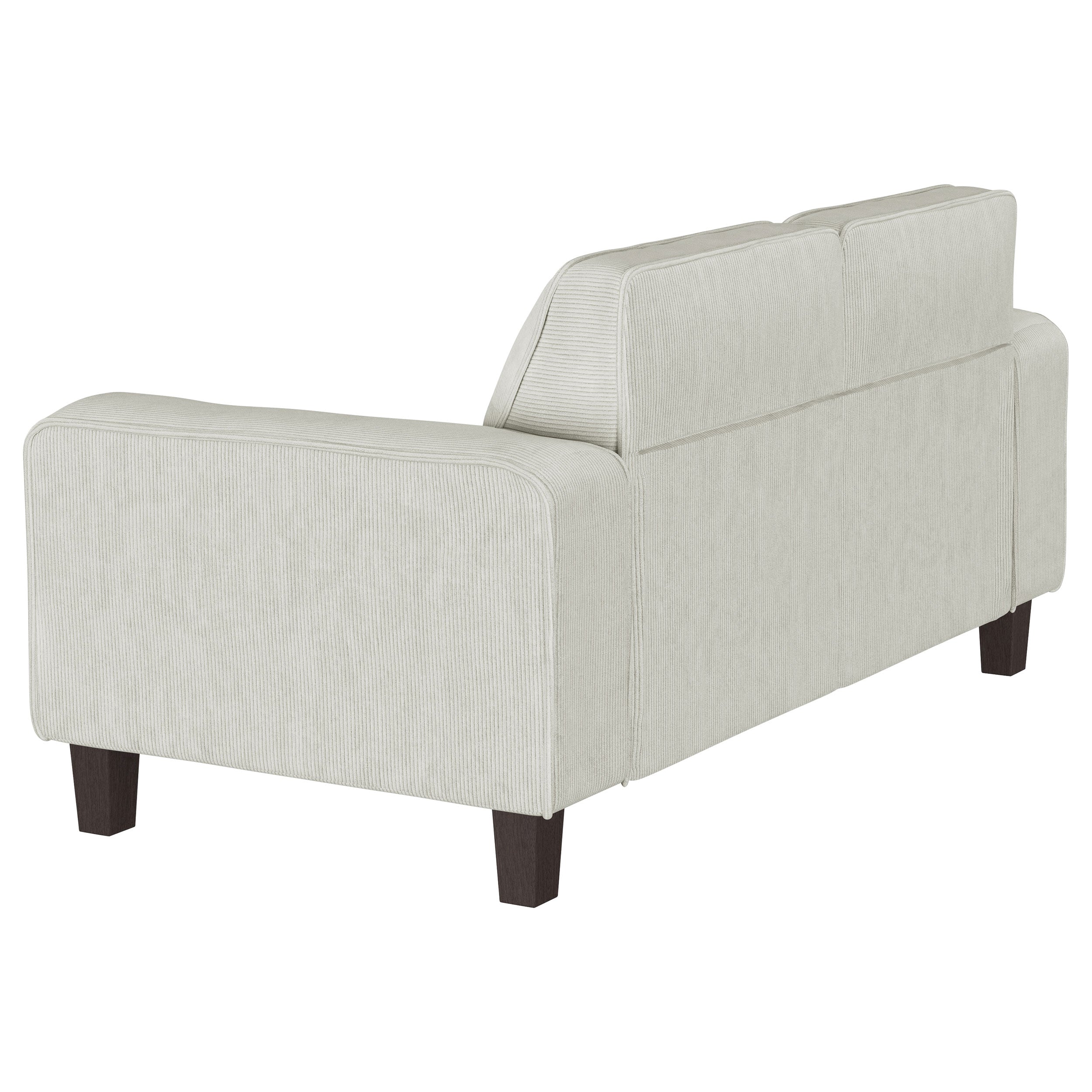 Deerhurst Upholstered Track Arm Tufted Loveseat Charcoal