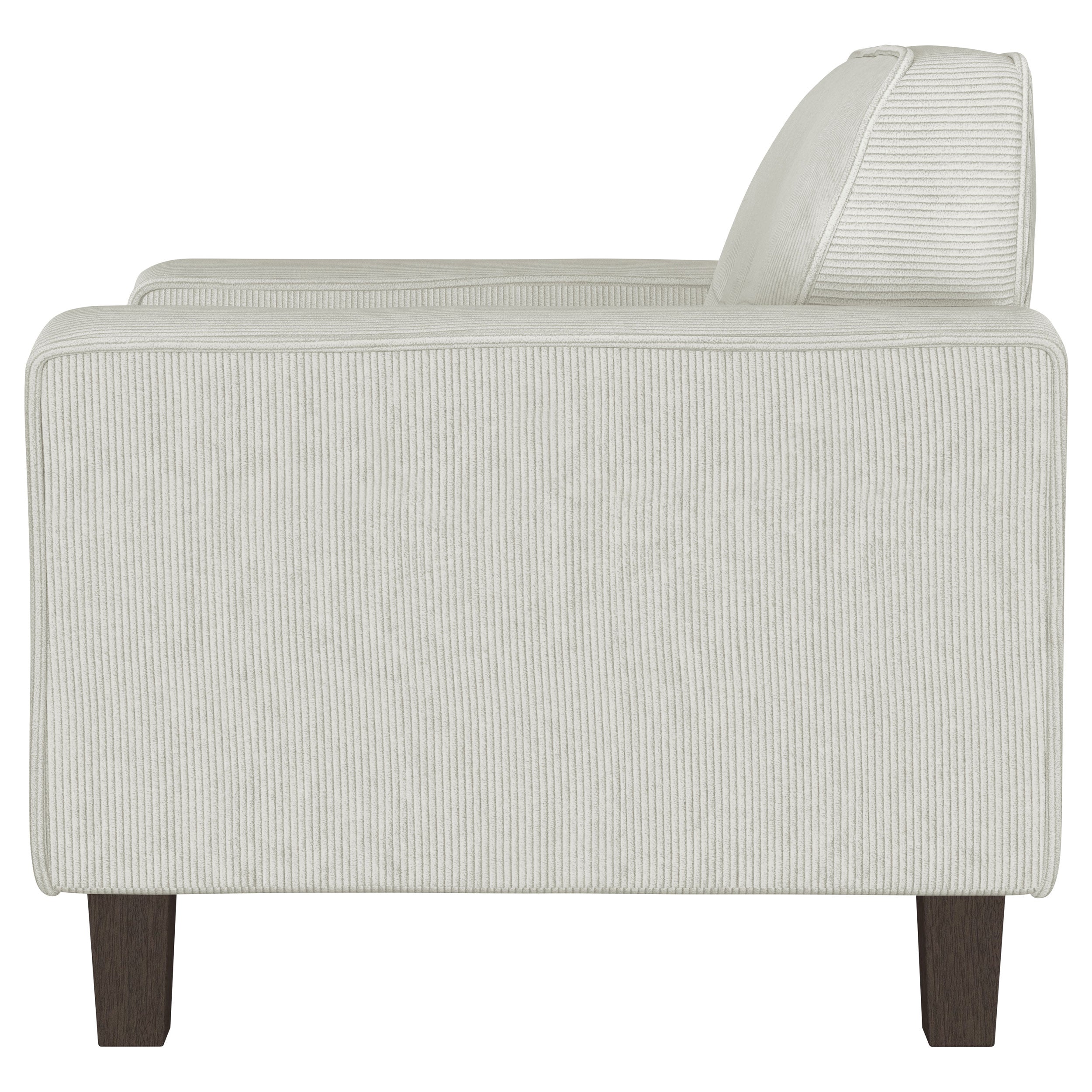 Deerhurst Upholstered Track Arm Tufted Accent Chair Charcoal