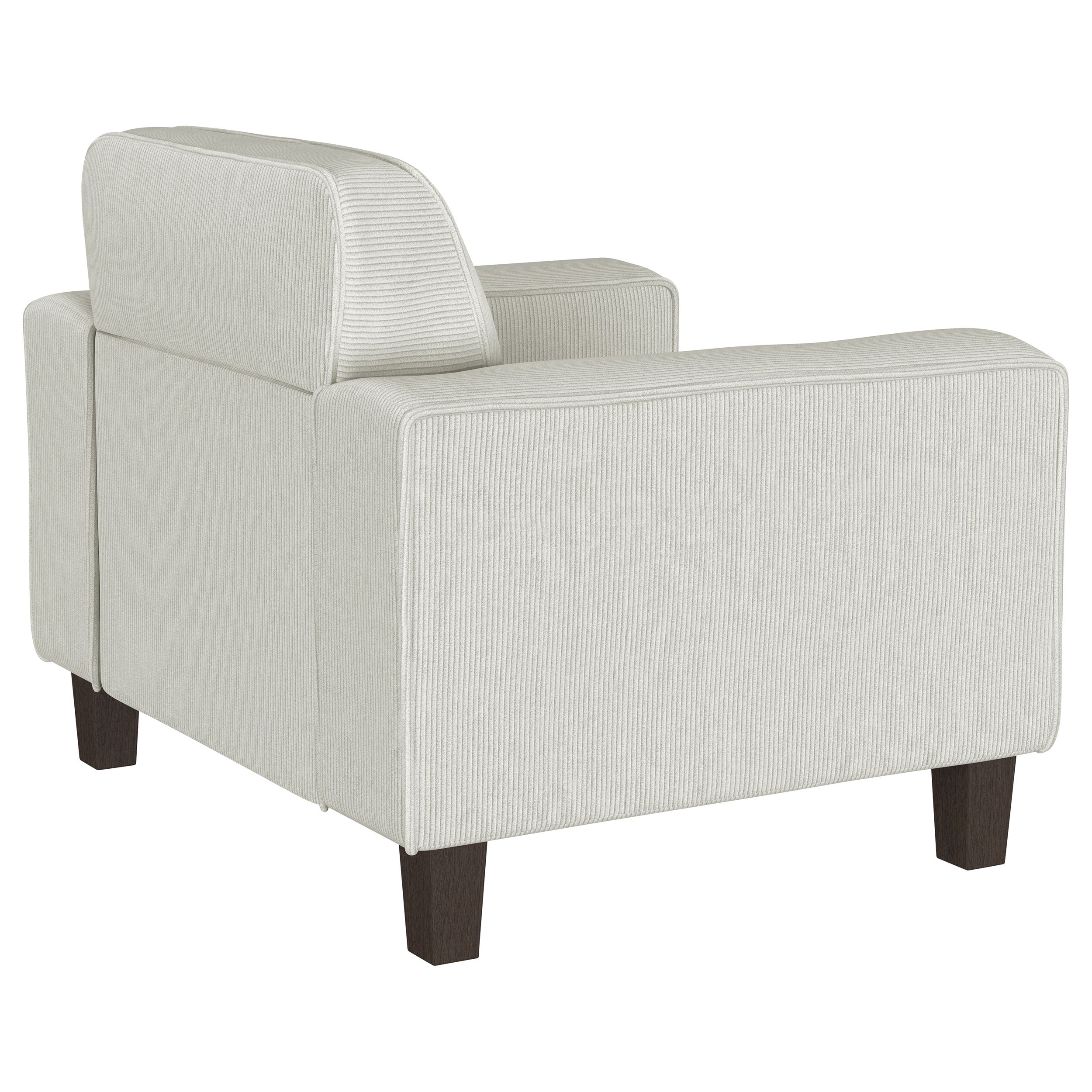 Deerhurst Upholstered Track Arm Tufted Accent Chair Charcoal