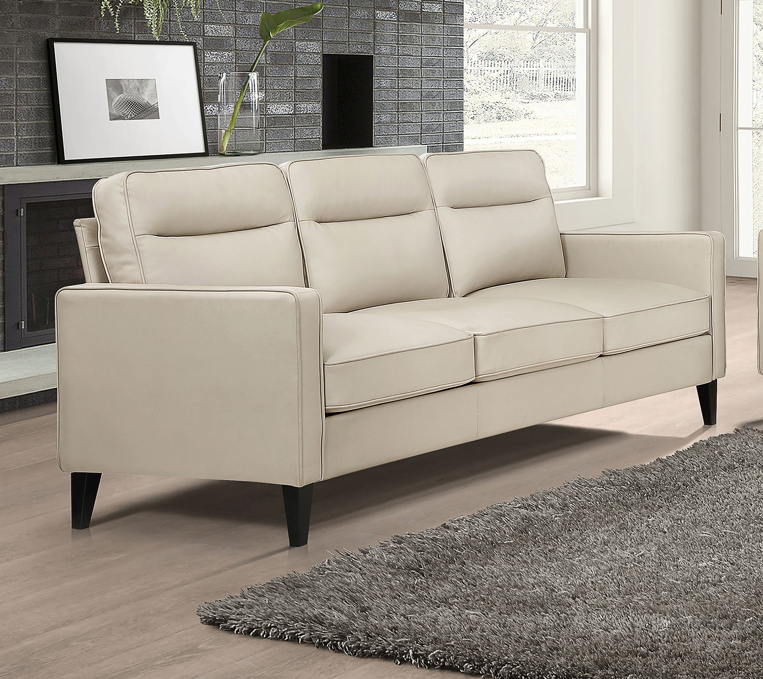 Jonah Upholstered Track Arm Sofa Green