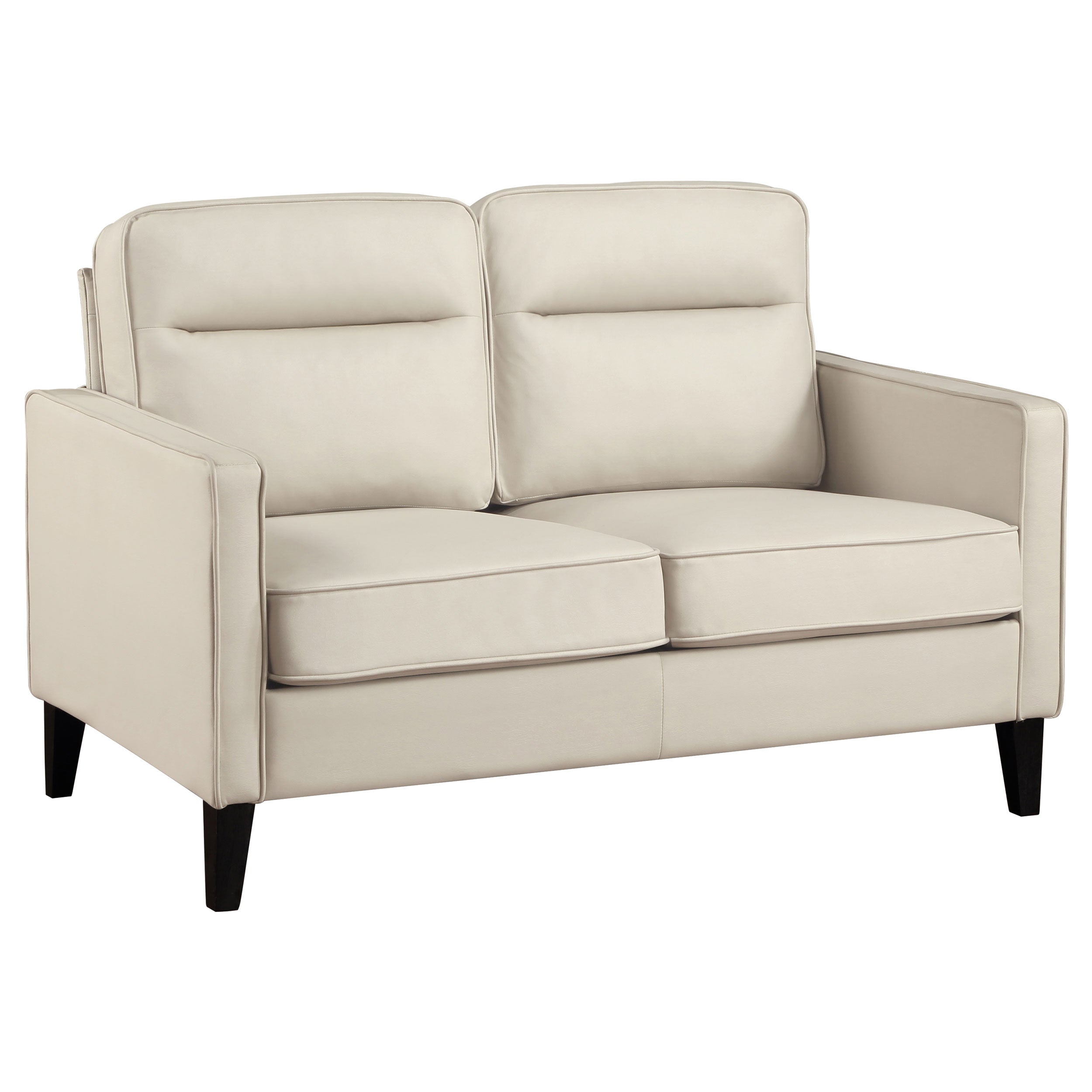 Jonah Upholstered Track Arm Loveseat Green