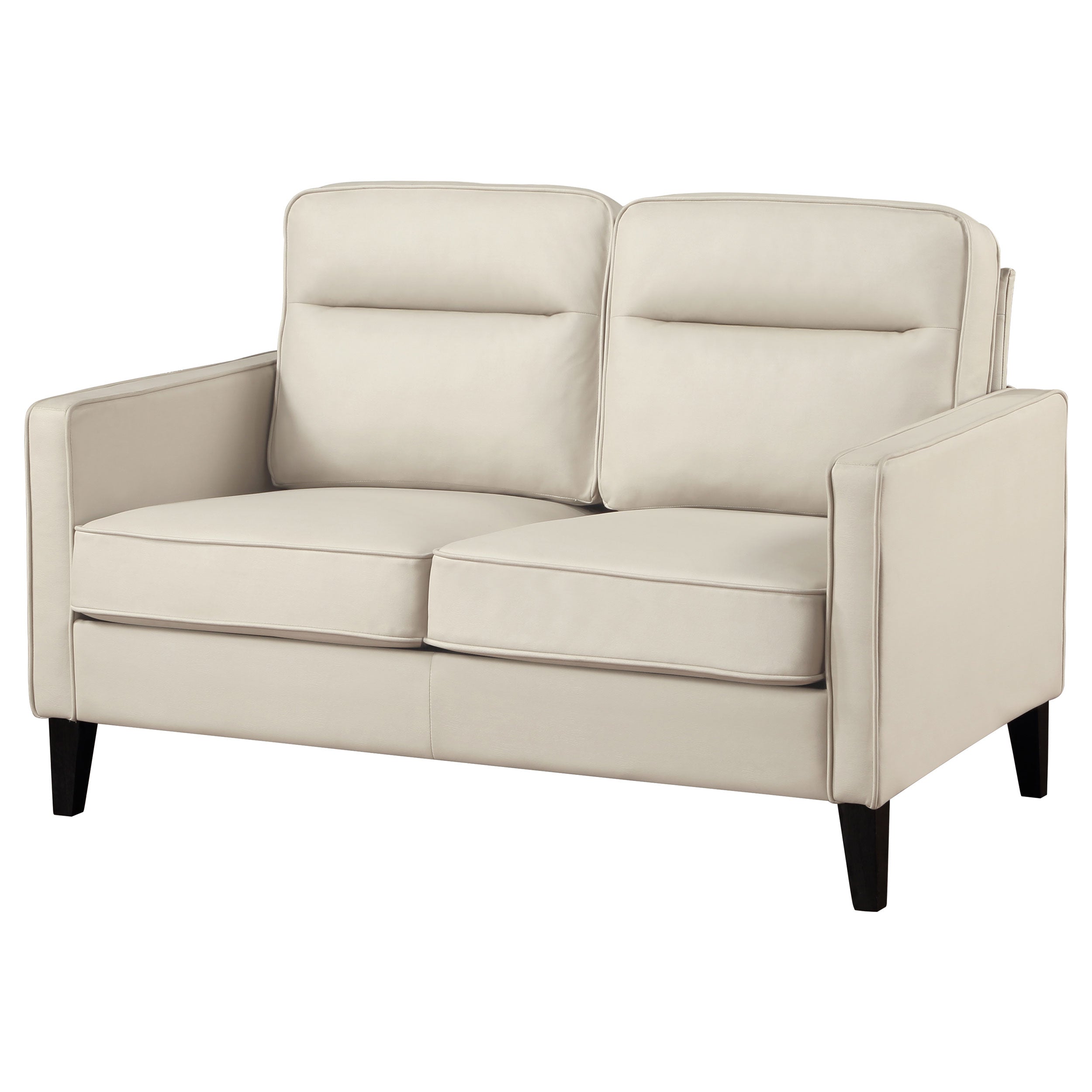 Jonah Upholstered Track Arm Loveseat Green