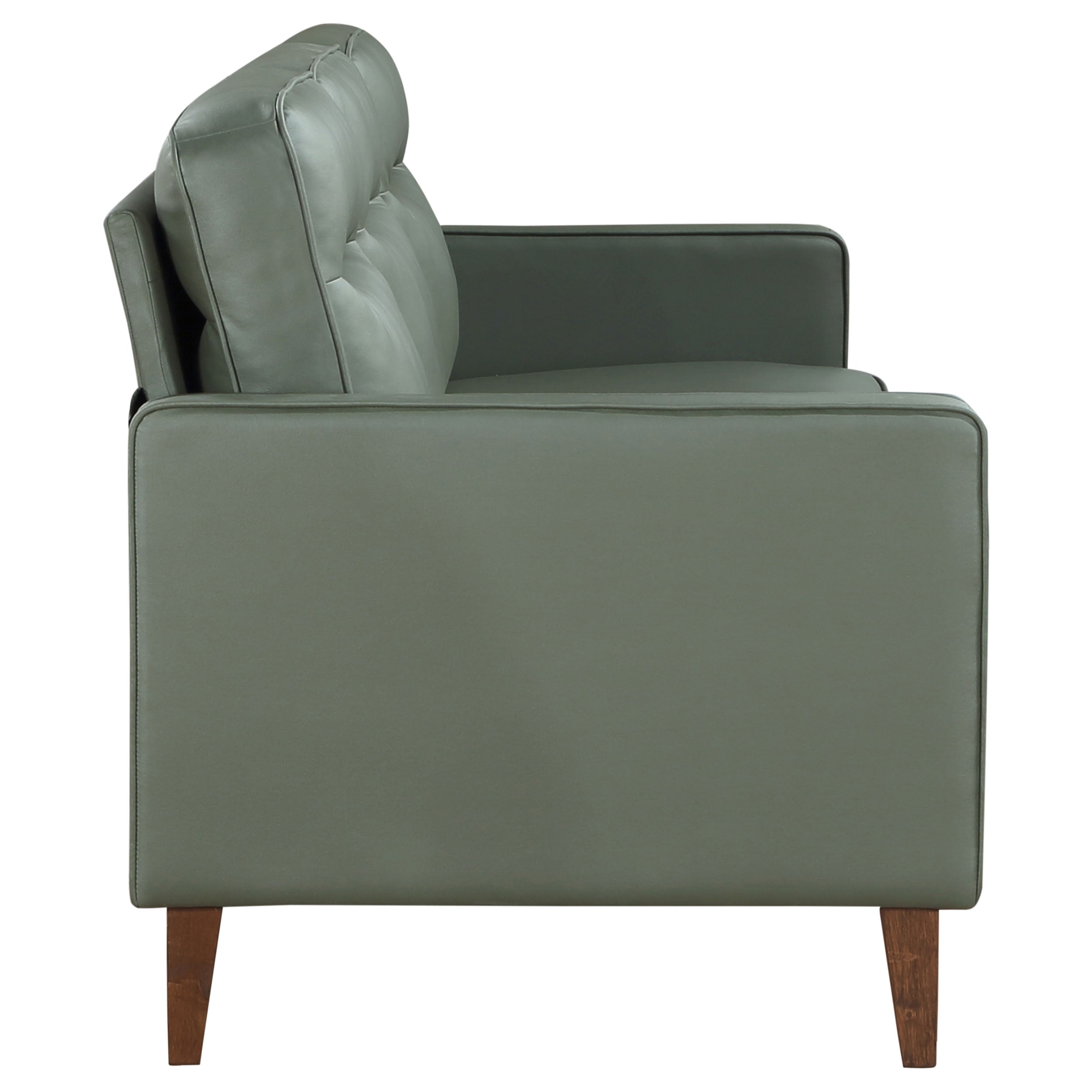 Jonah Upholstered Track Arm Sofa Set Green