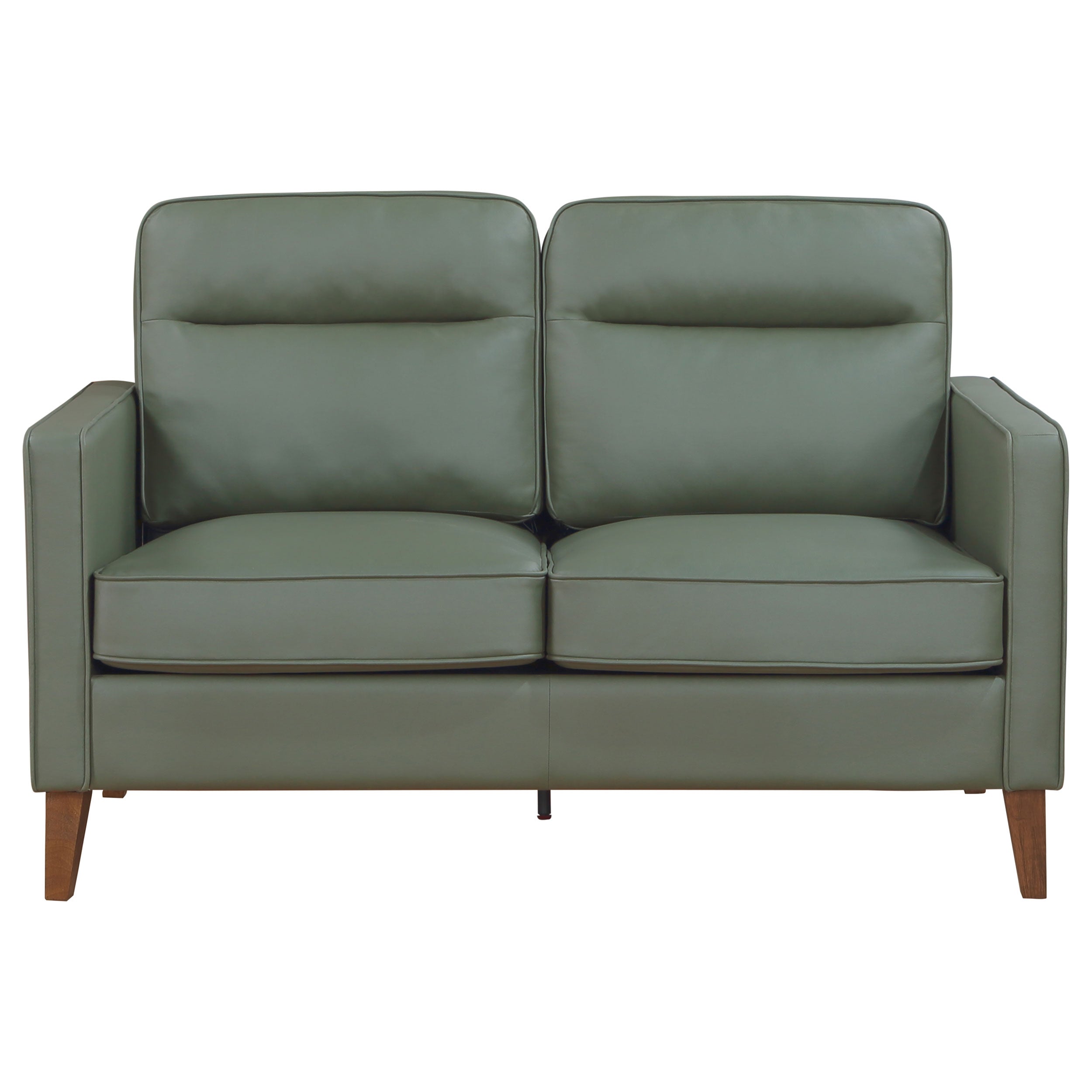 Jonah Upholstered Track Arm Sofa Set Green