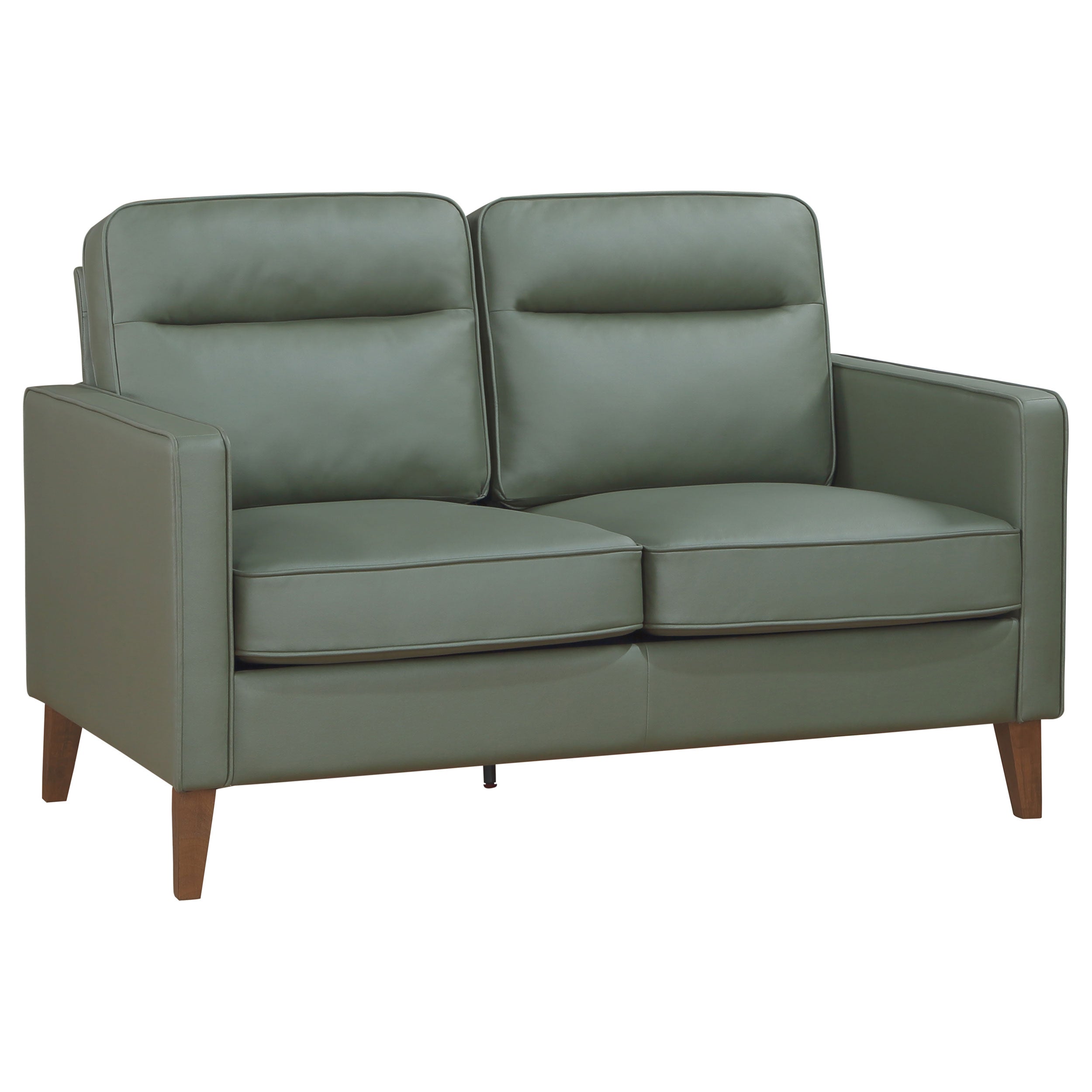 Jonah Upholstered Track Arm Sofa Set Green