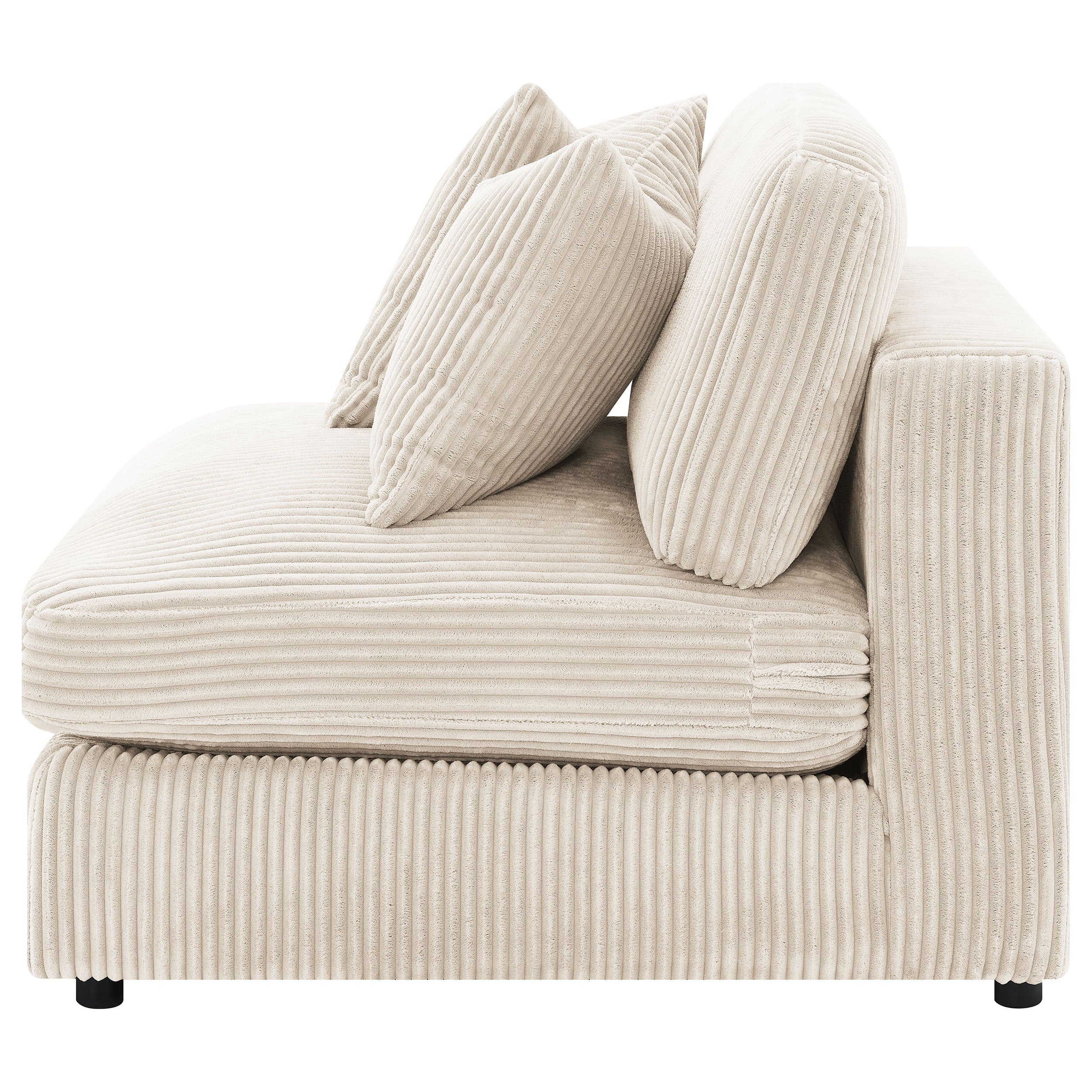 Blaine Upholstered Armless Chair Sand