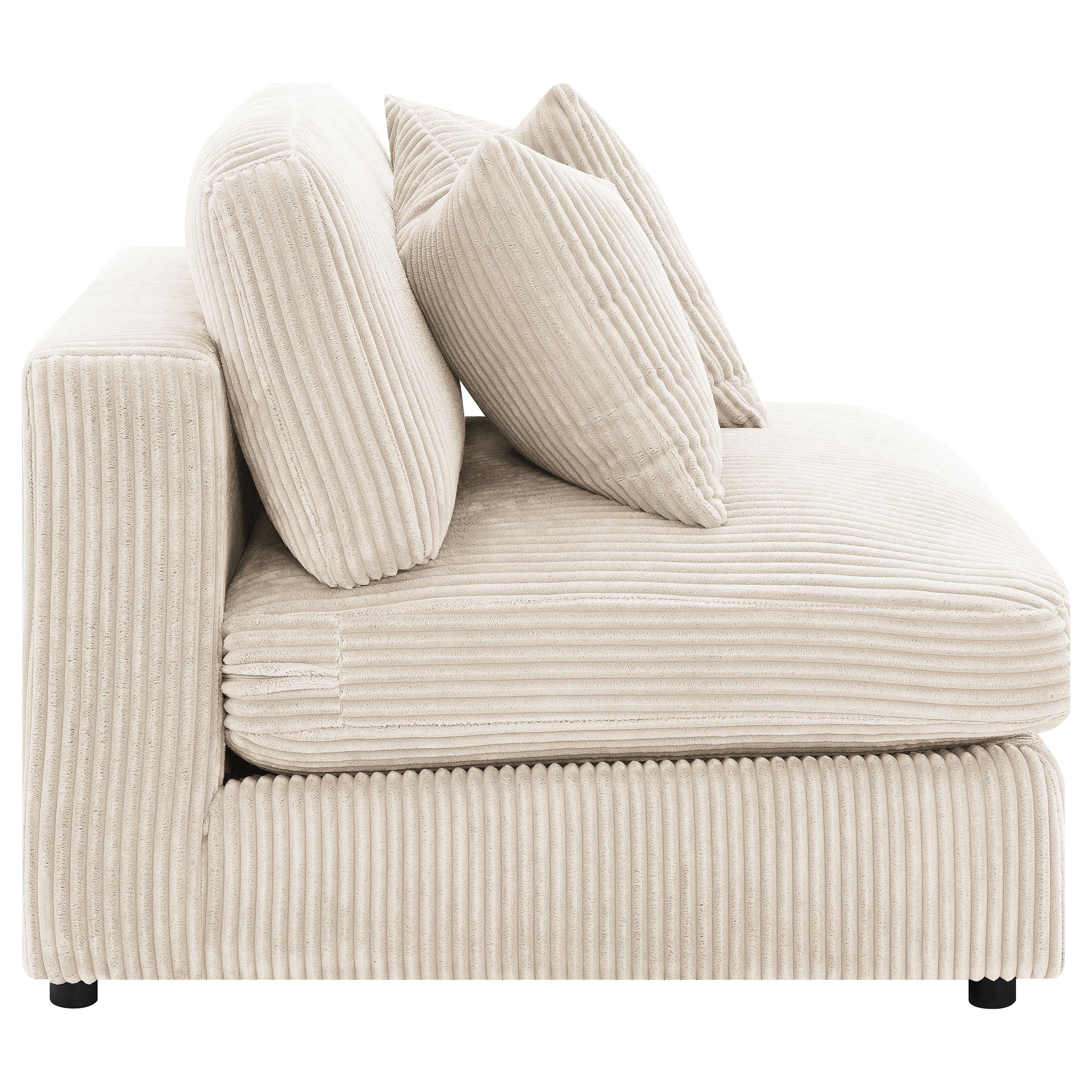 Blaine Upholstered Armless Chair Sand