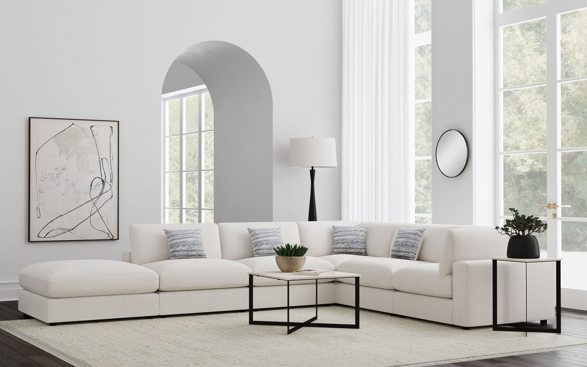 Serene Modular Sectional Sofa (Customizable)