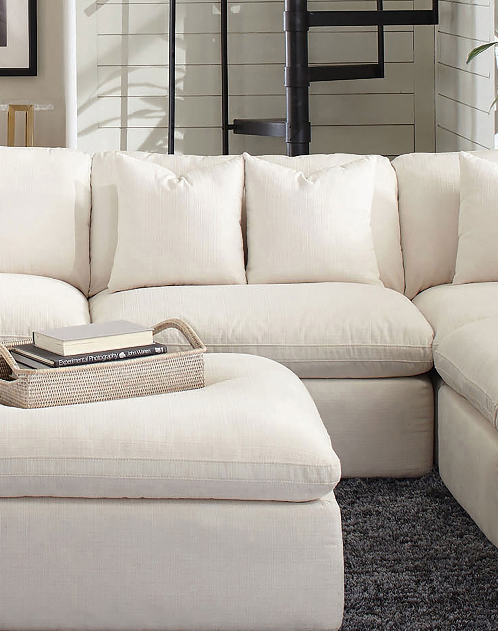 Velari Performance Slope
Arm Cloud Couch (Armless) - Ivory/Charcoal