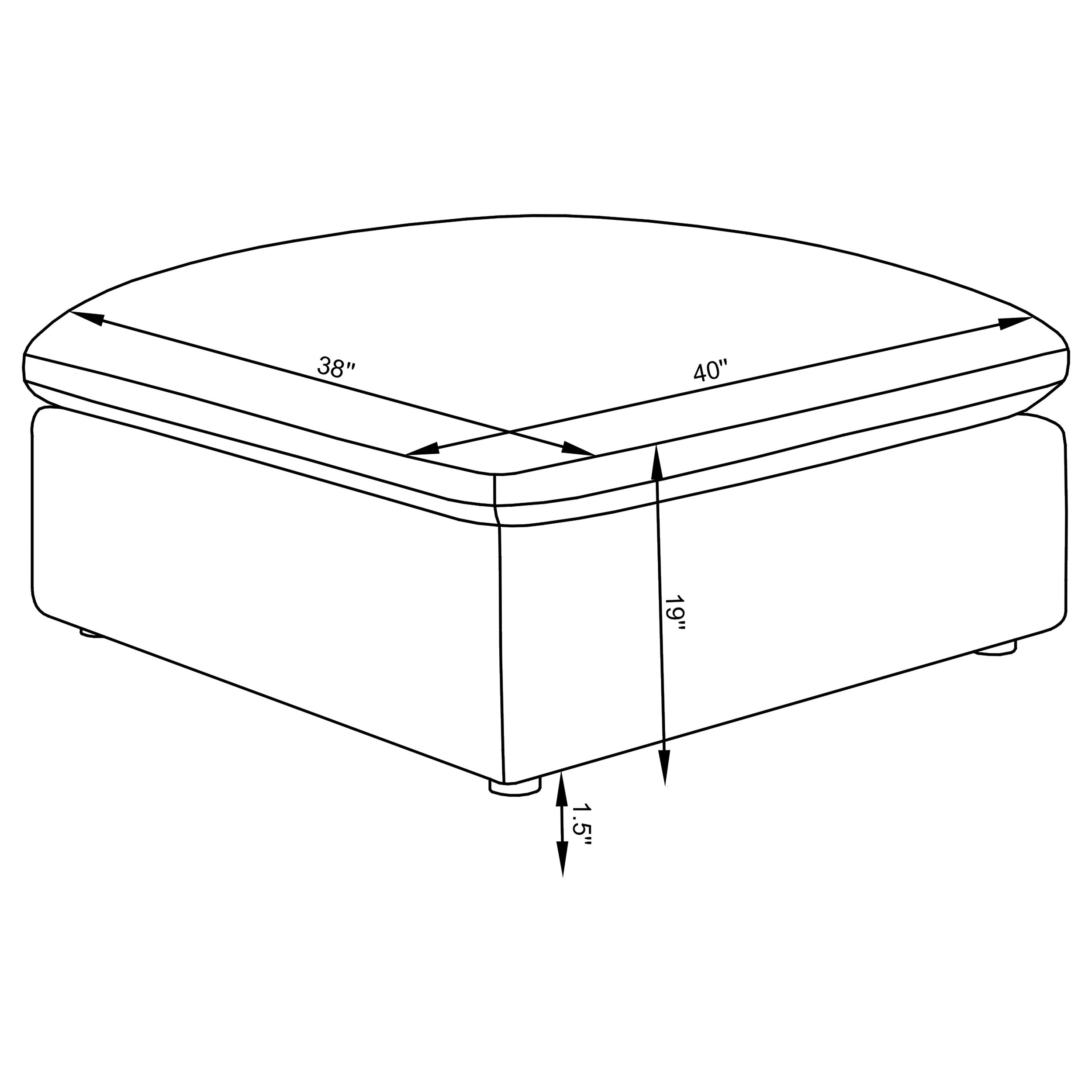 Velari Performance Slope
Arm Cloud Couch (Ottoman) - Ivory/Charcoal