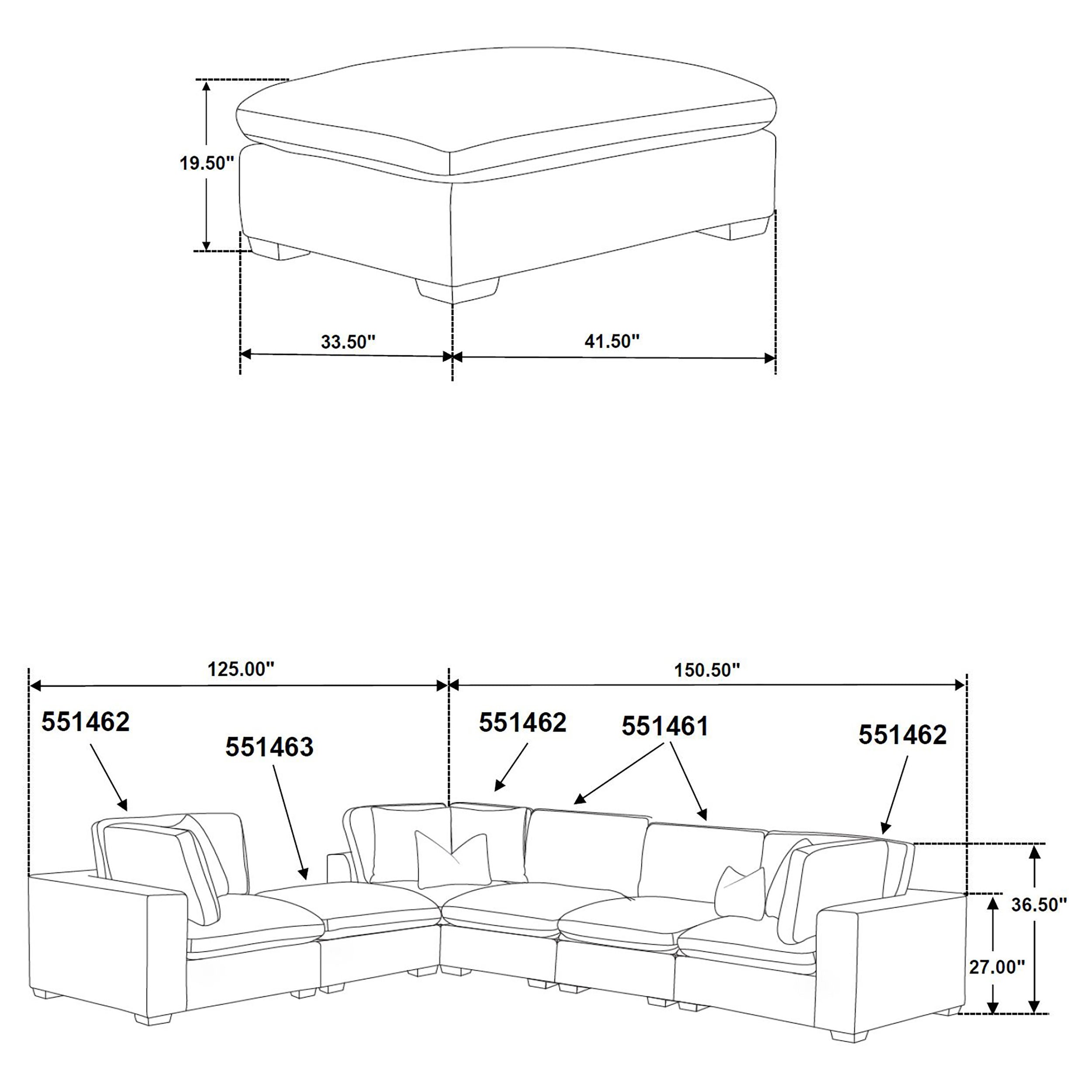 Columbia Modular Sectional (Customizable)