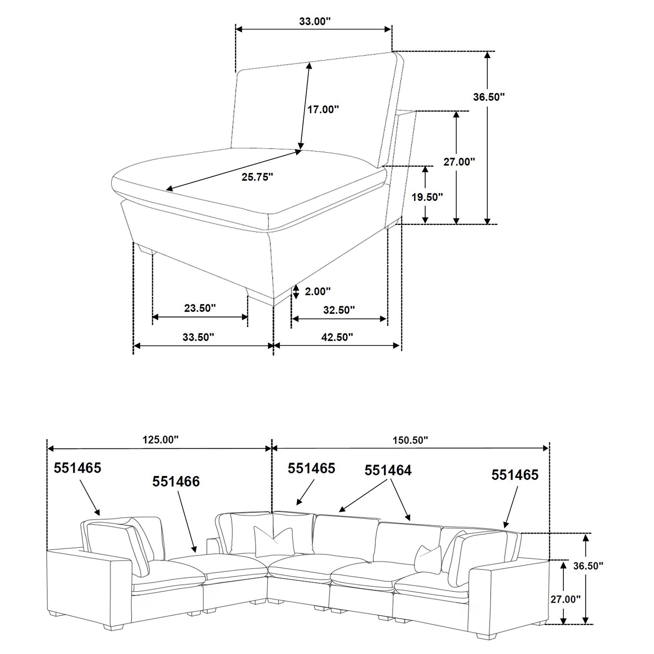 Columbia Modular Sectional (Customizable)