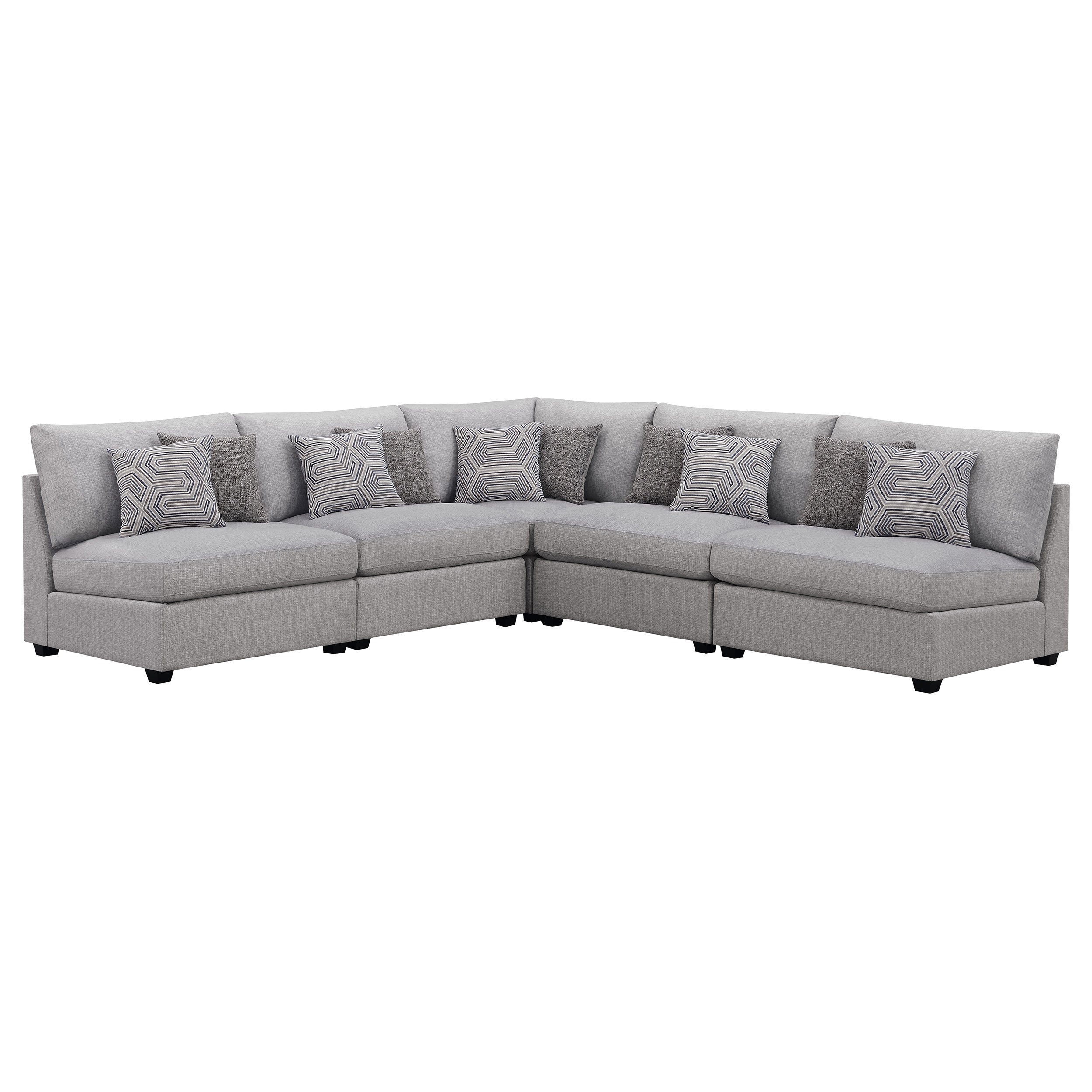 Cambria Modular Sectional Sofa Grey (Customizable)