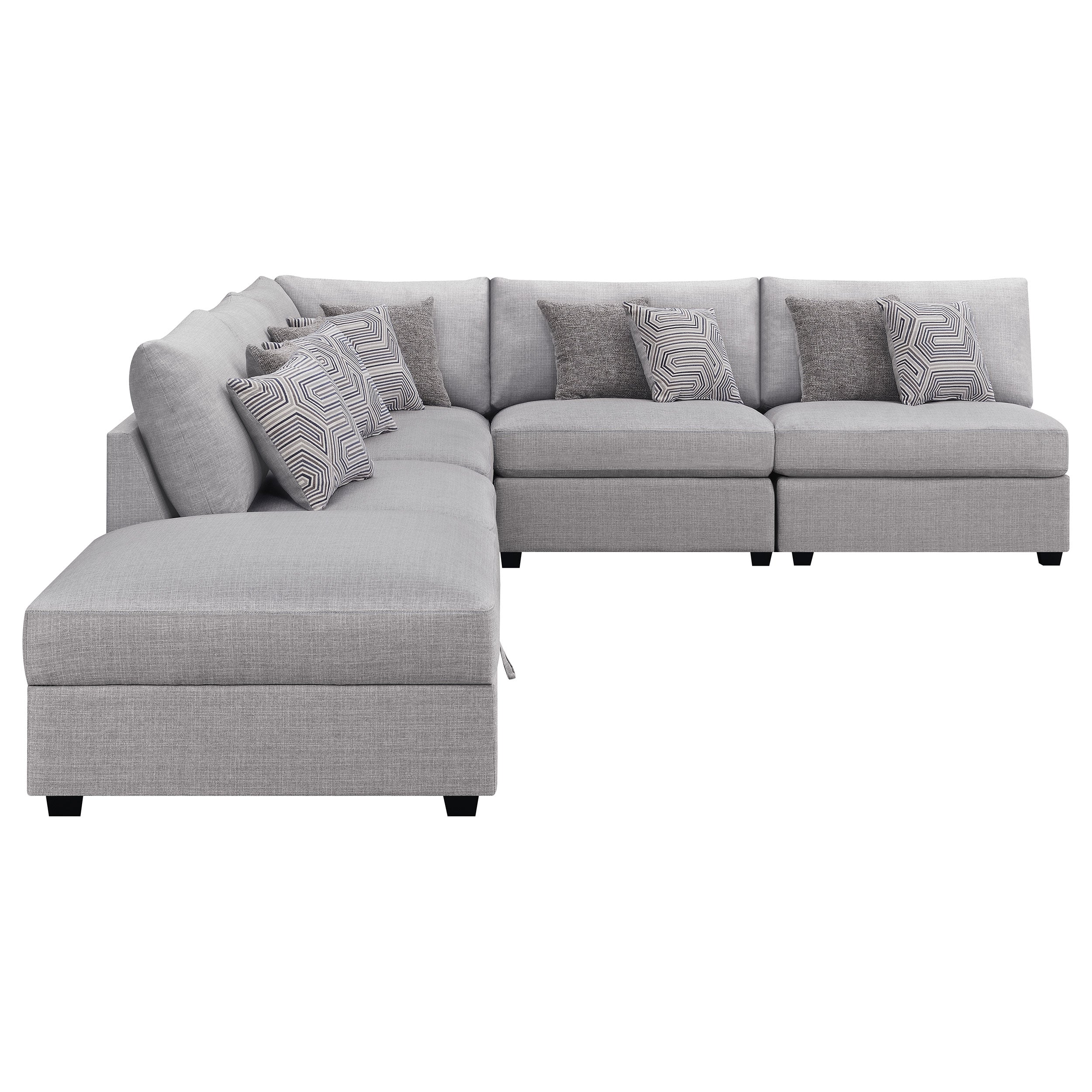 Cambria Modular Sectional Sofa Grey (Customizable)