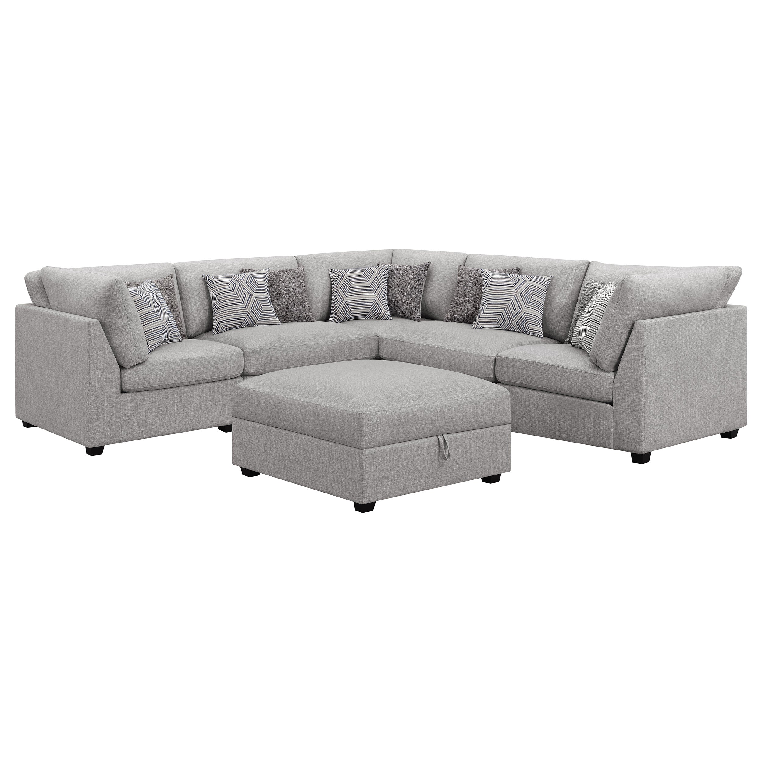 Cambria Modular Sectional Sofa Grey (Customizable)
