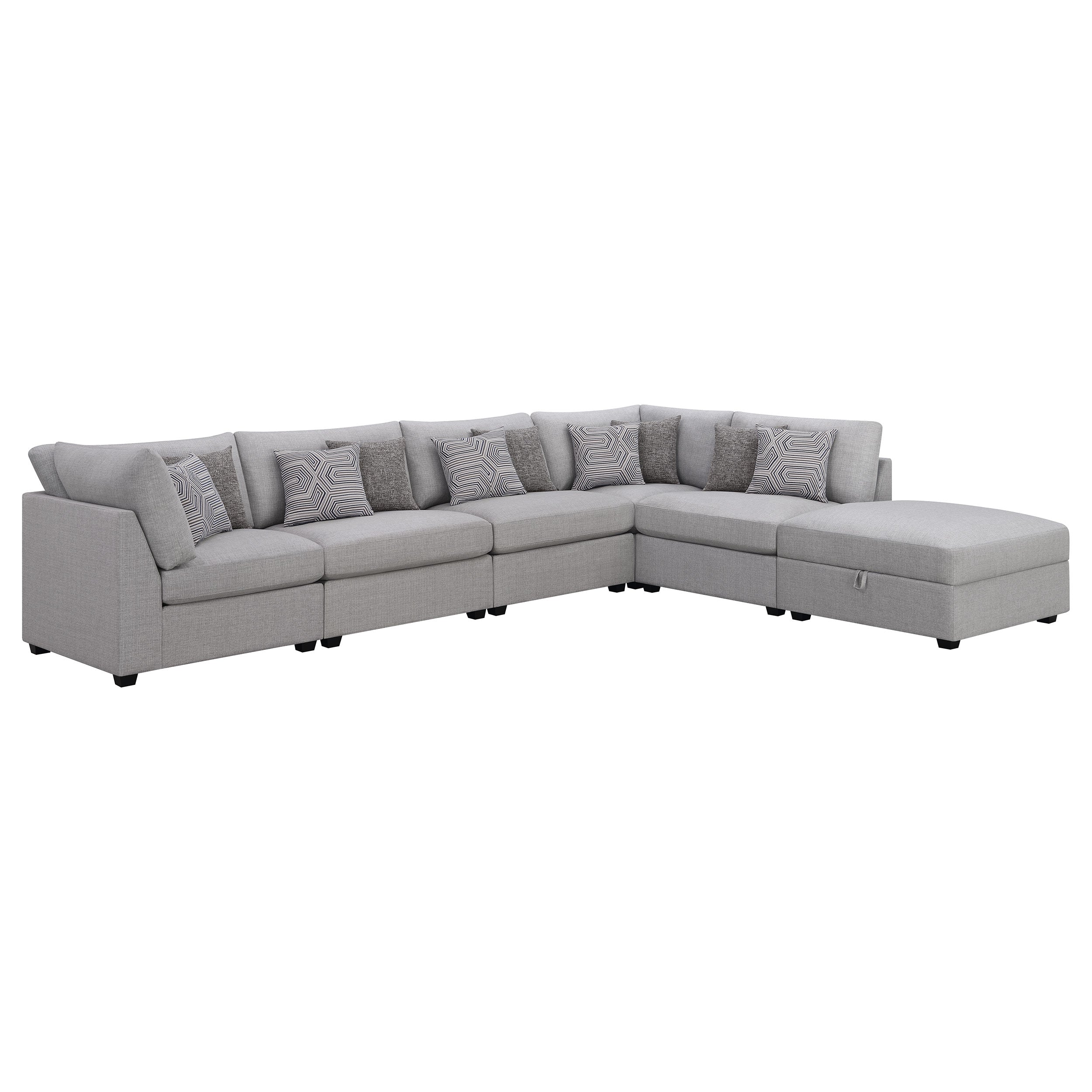 Cambria Modular Sectional Sofa Grey (Customizable)