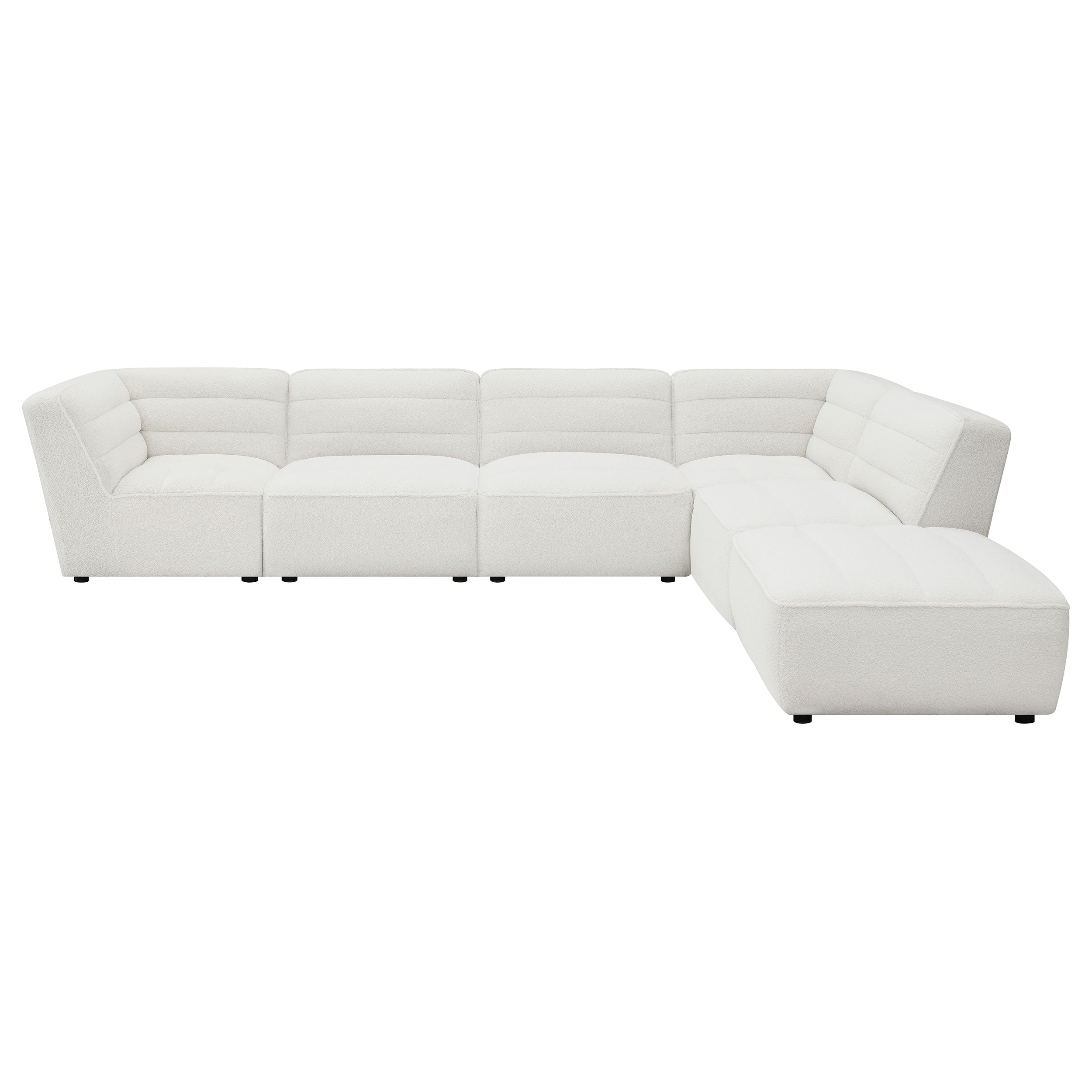 Sunny Modular Sectional Sofa (White & Charcoal)