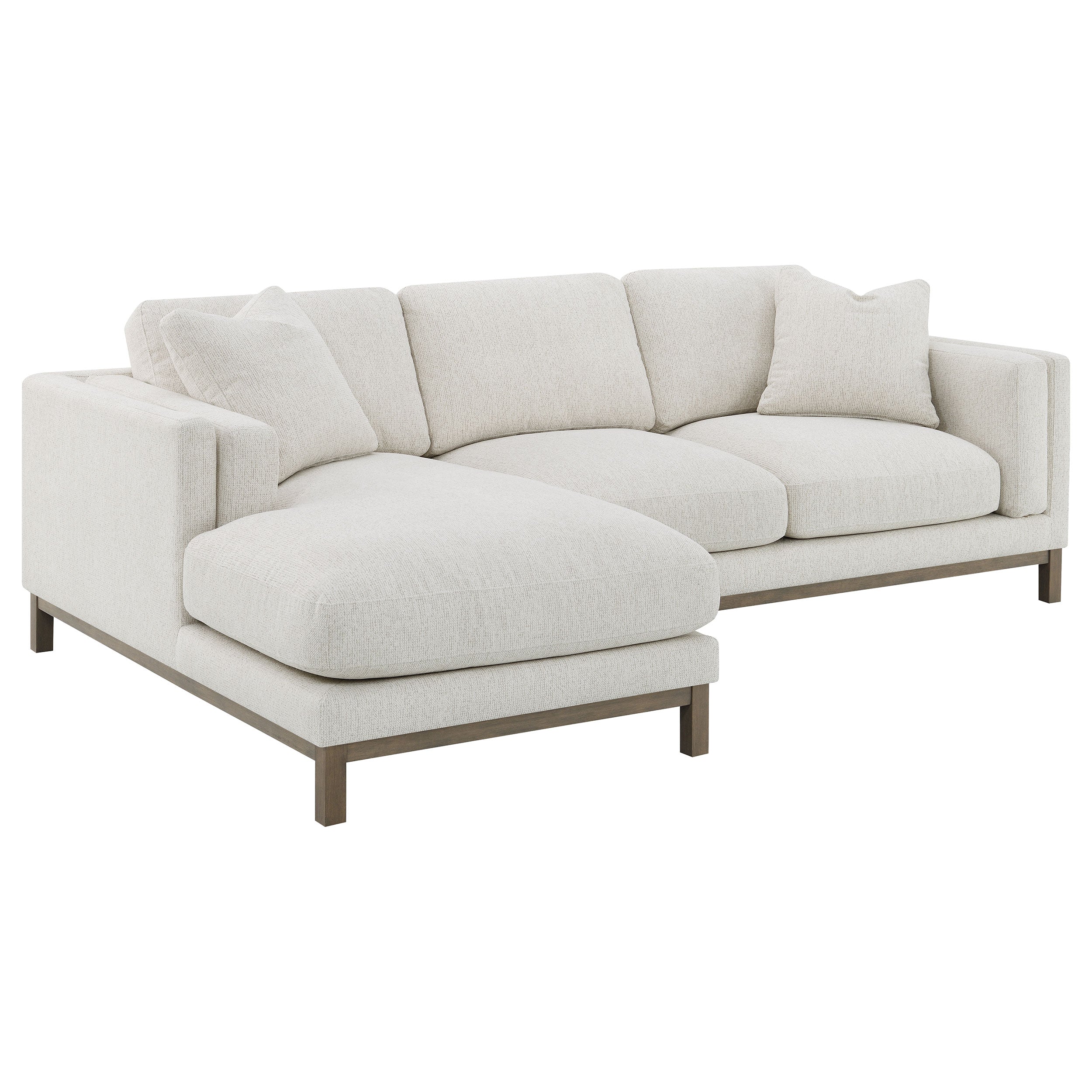 Remy Upholstered Sectional Chaise Sofa - Beige
