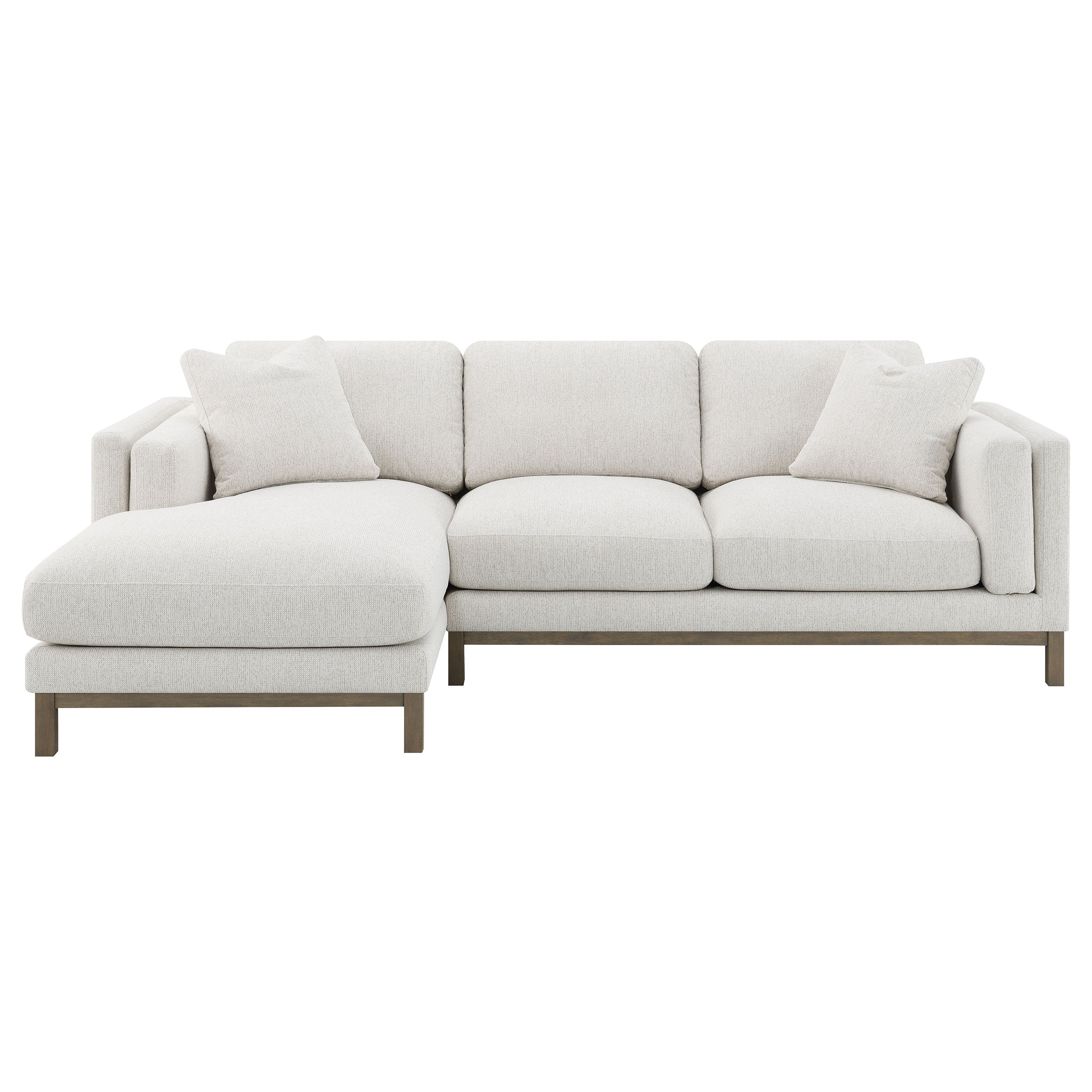 Remy Upholstered Sectional Chaise Sofa - Beige