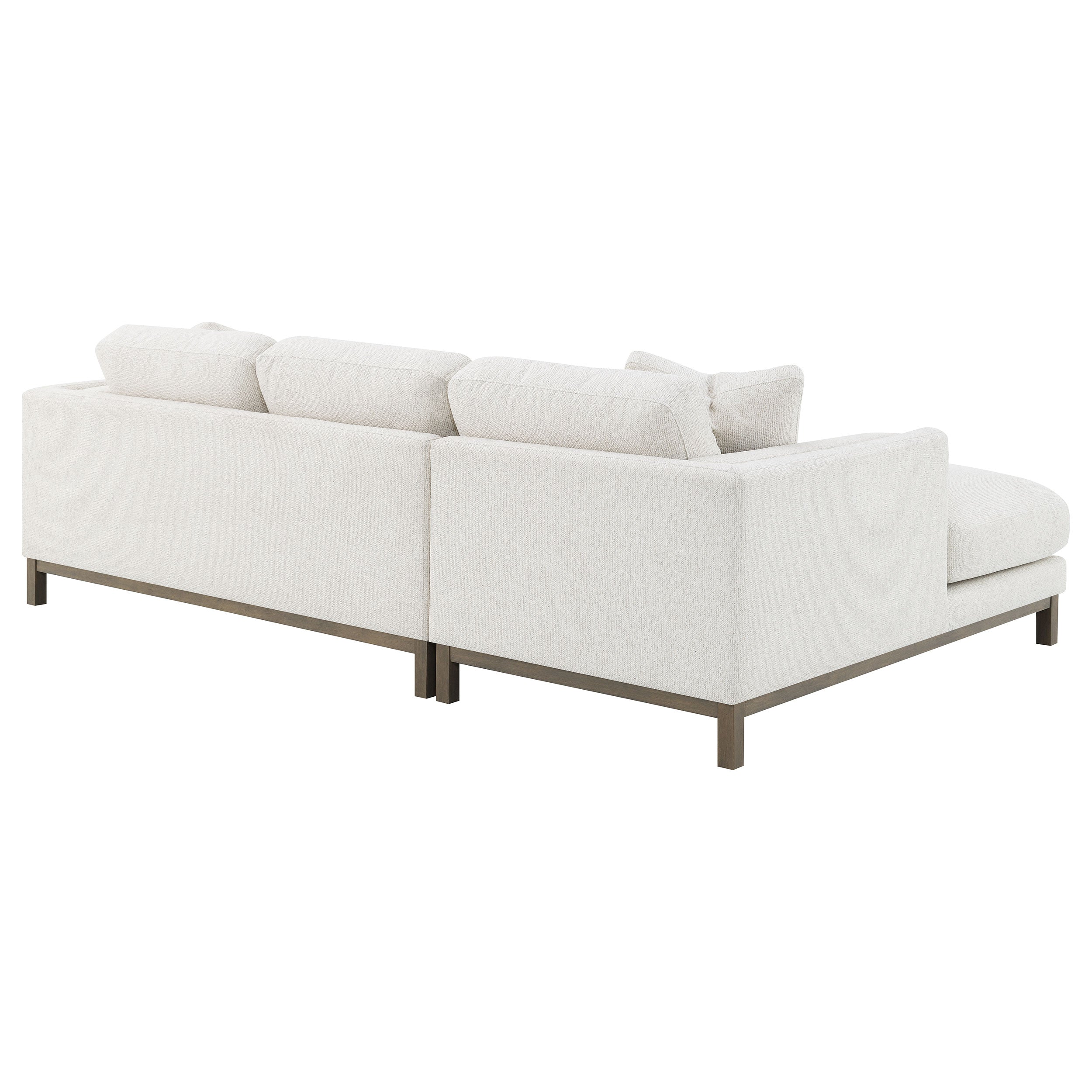 Remy Upholstered Sectional Chaise Sofa - Beige