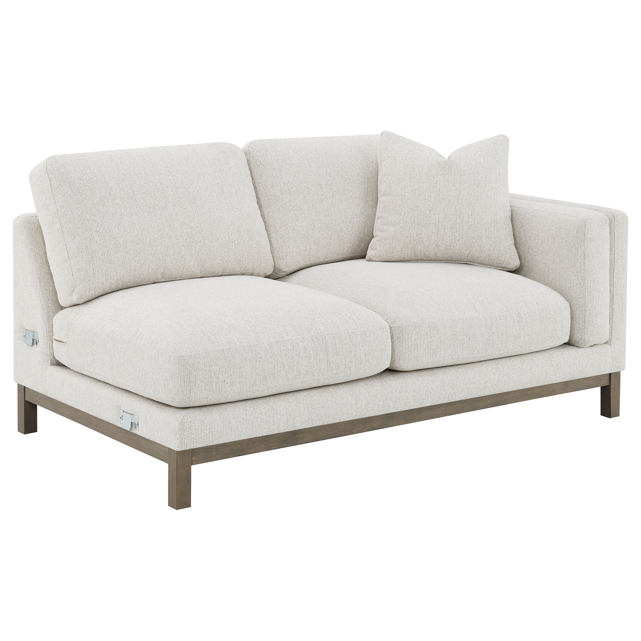 Remy Upholstered Sectional Chaise Sofa - Beige