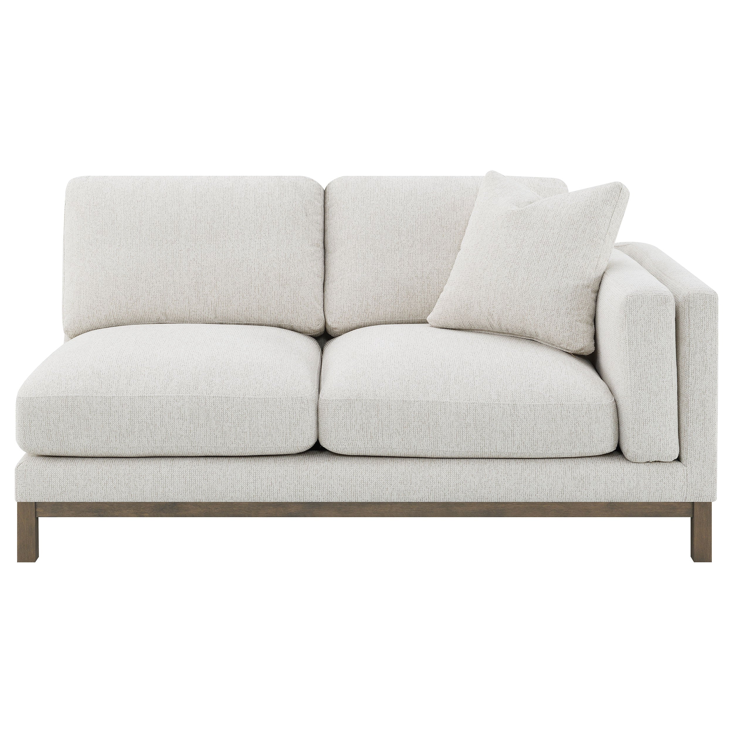 Remy Upholstered Sectional Chaise Sofa - Beige