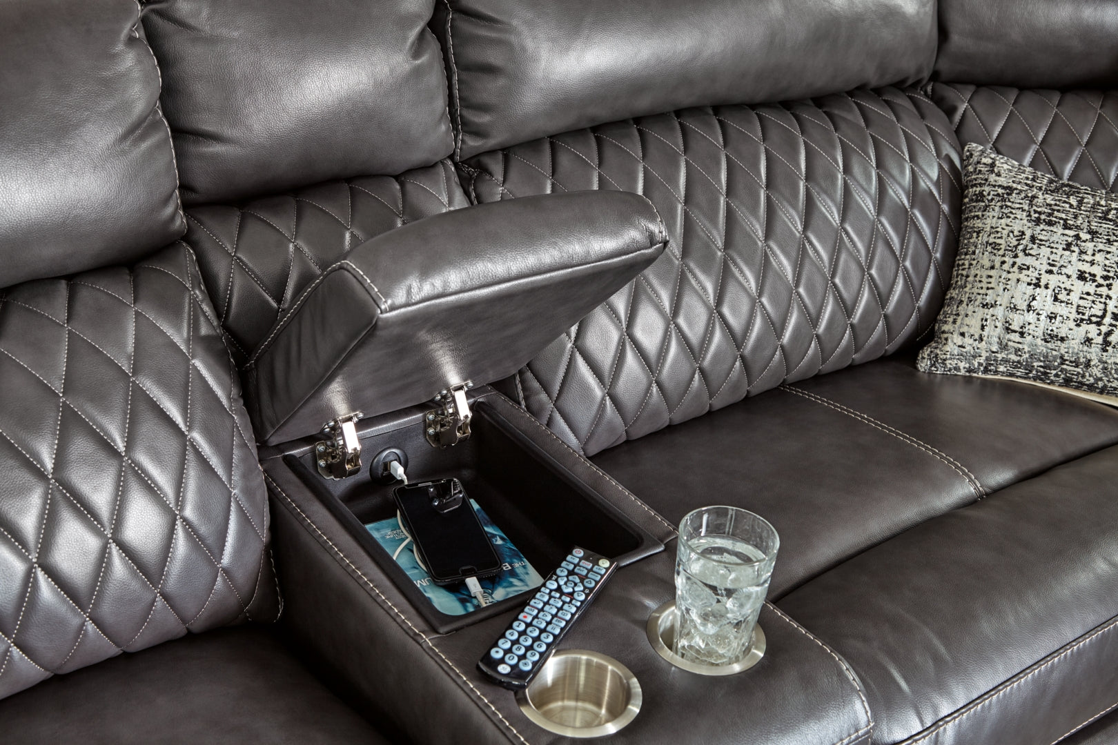 Samperstone 5-Piece Power Reclining Sectional
