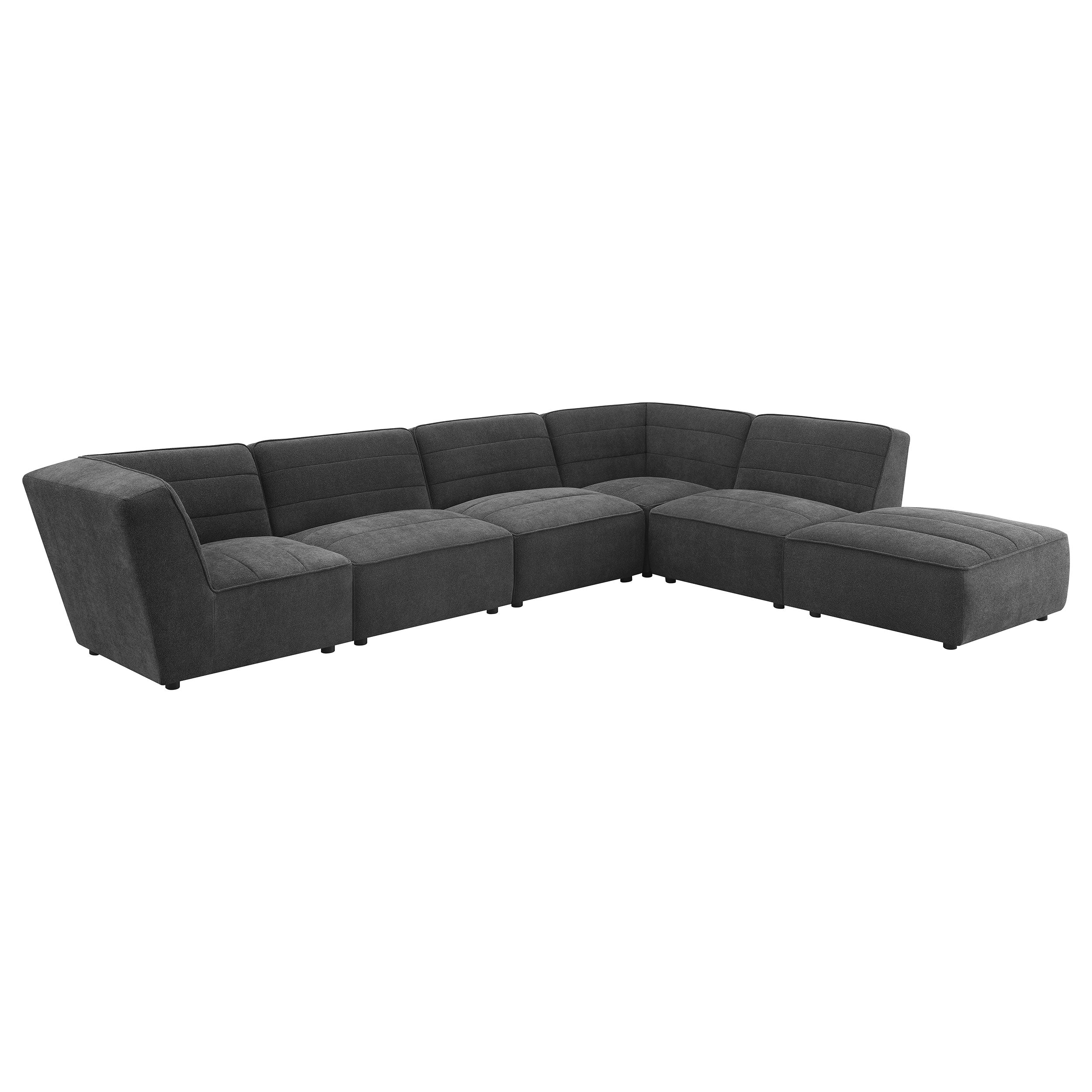 Sunny Modular Sectional Sofa (White & Charcoal)