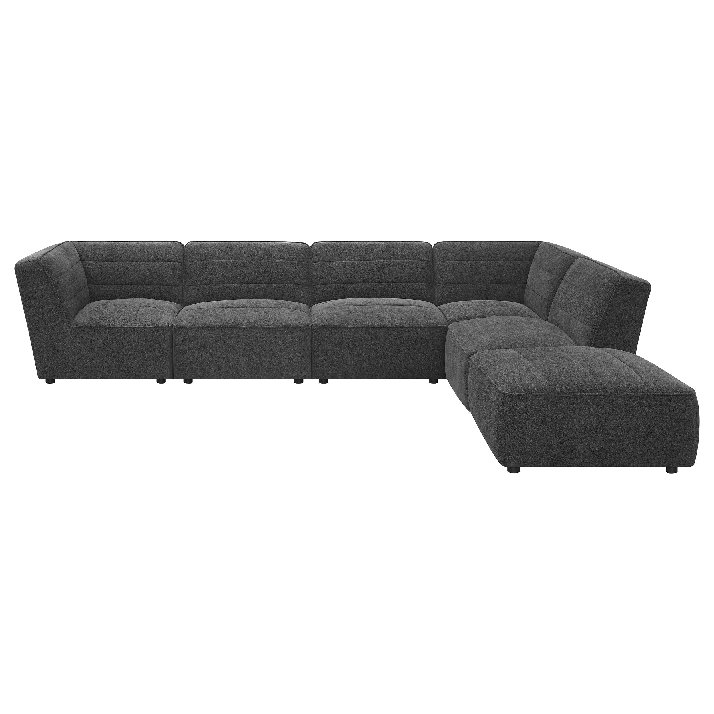 Sunny Modular Sectional Sofa (White & Charcoal)