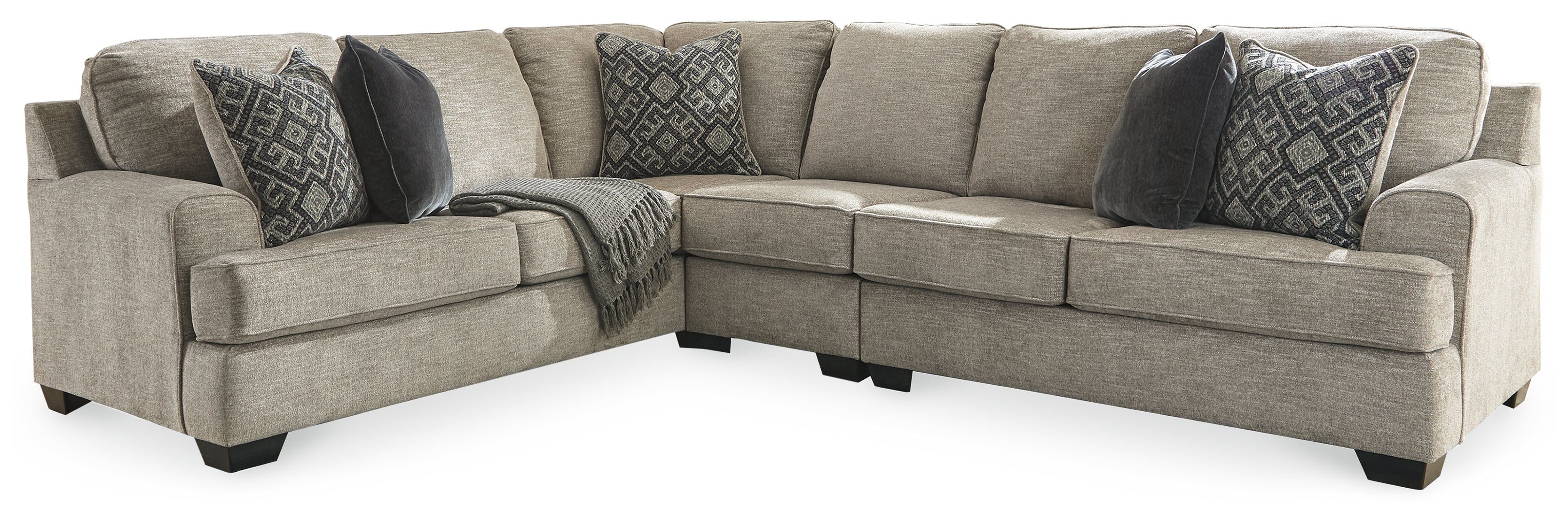 Bovarian Sectional with Ottoman (Customizable)