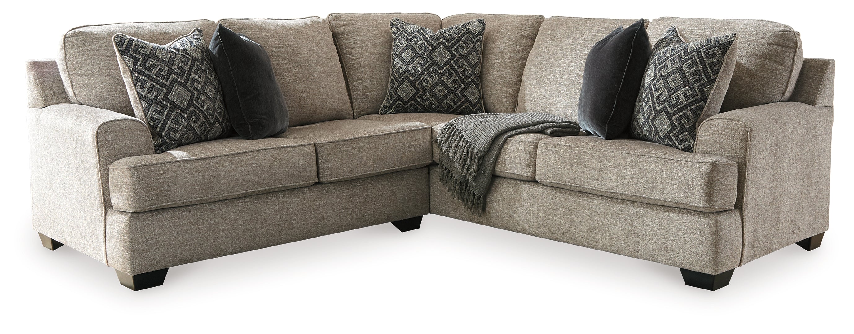 Bovarian Sectional with Ottoman (Customizable)