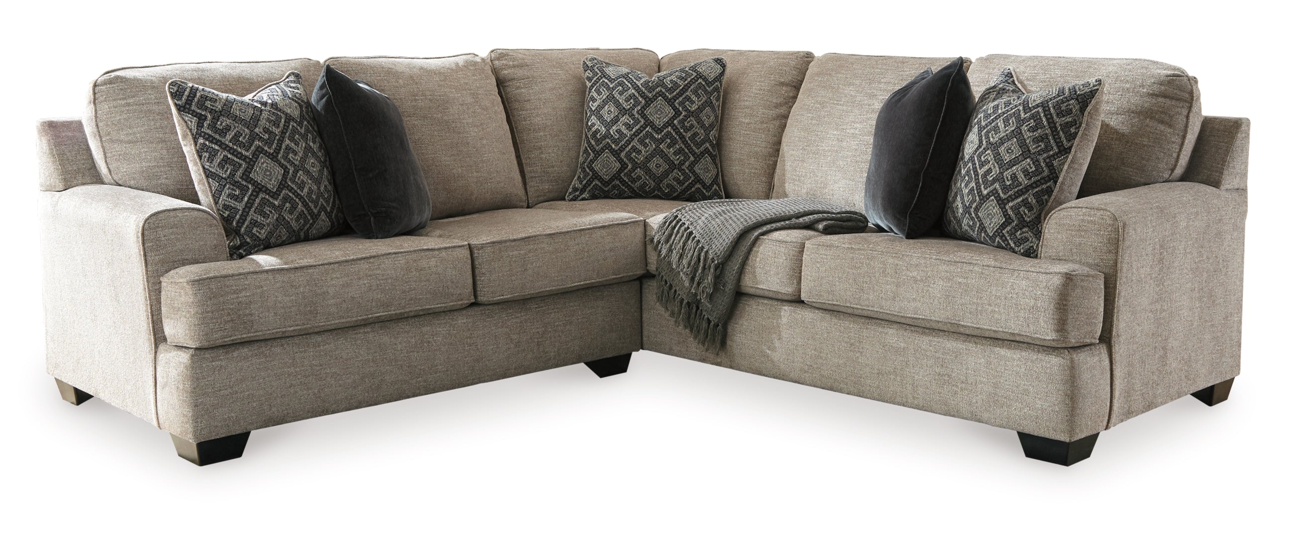 Bovarian Sectional with Ottoman (Customizable)