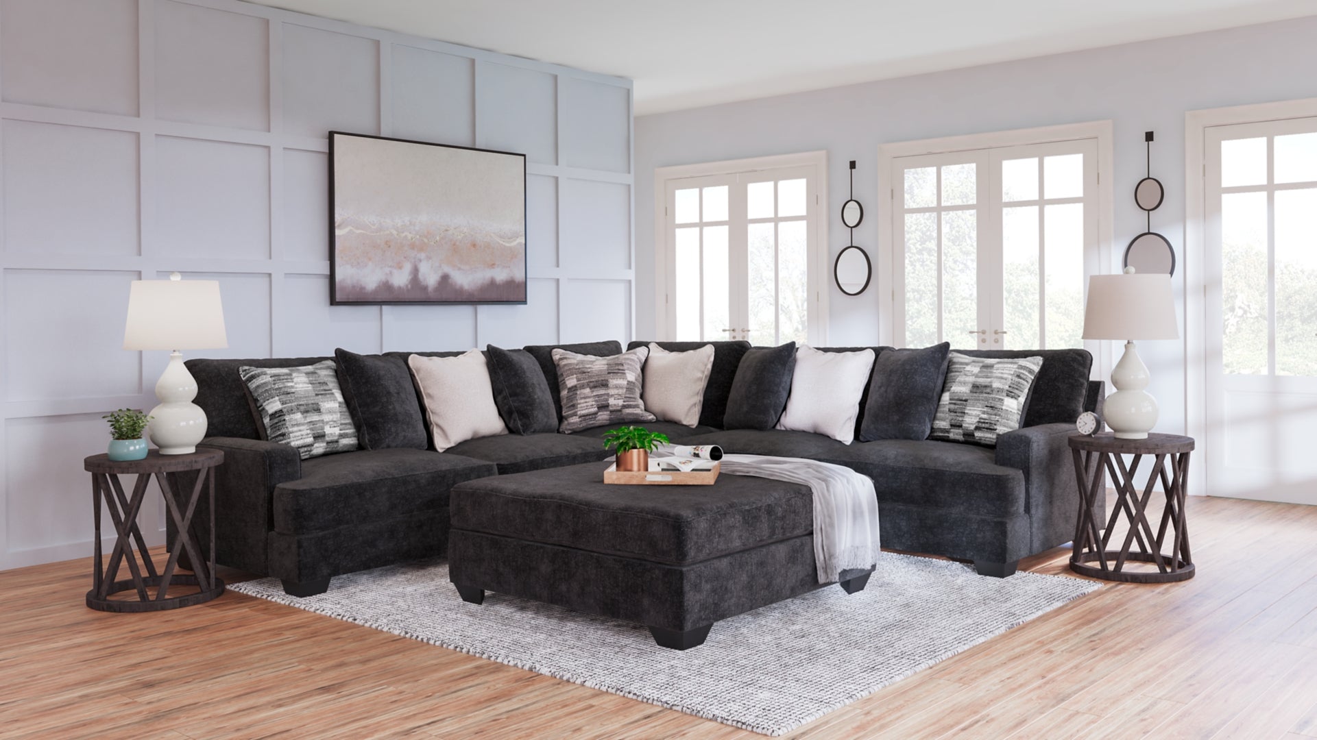 Lavernett Sectional with Ottoman