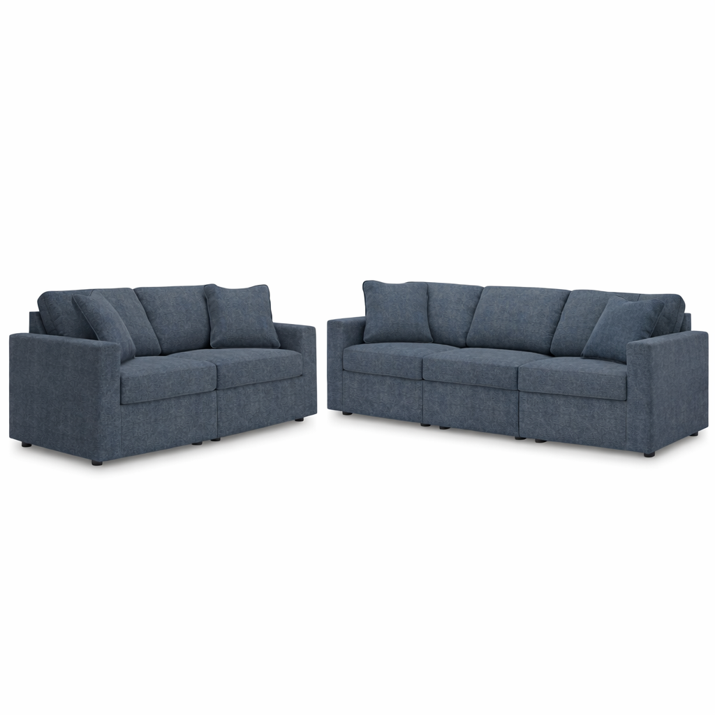 Nuvella Sofa and Loveseat