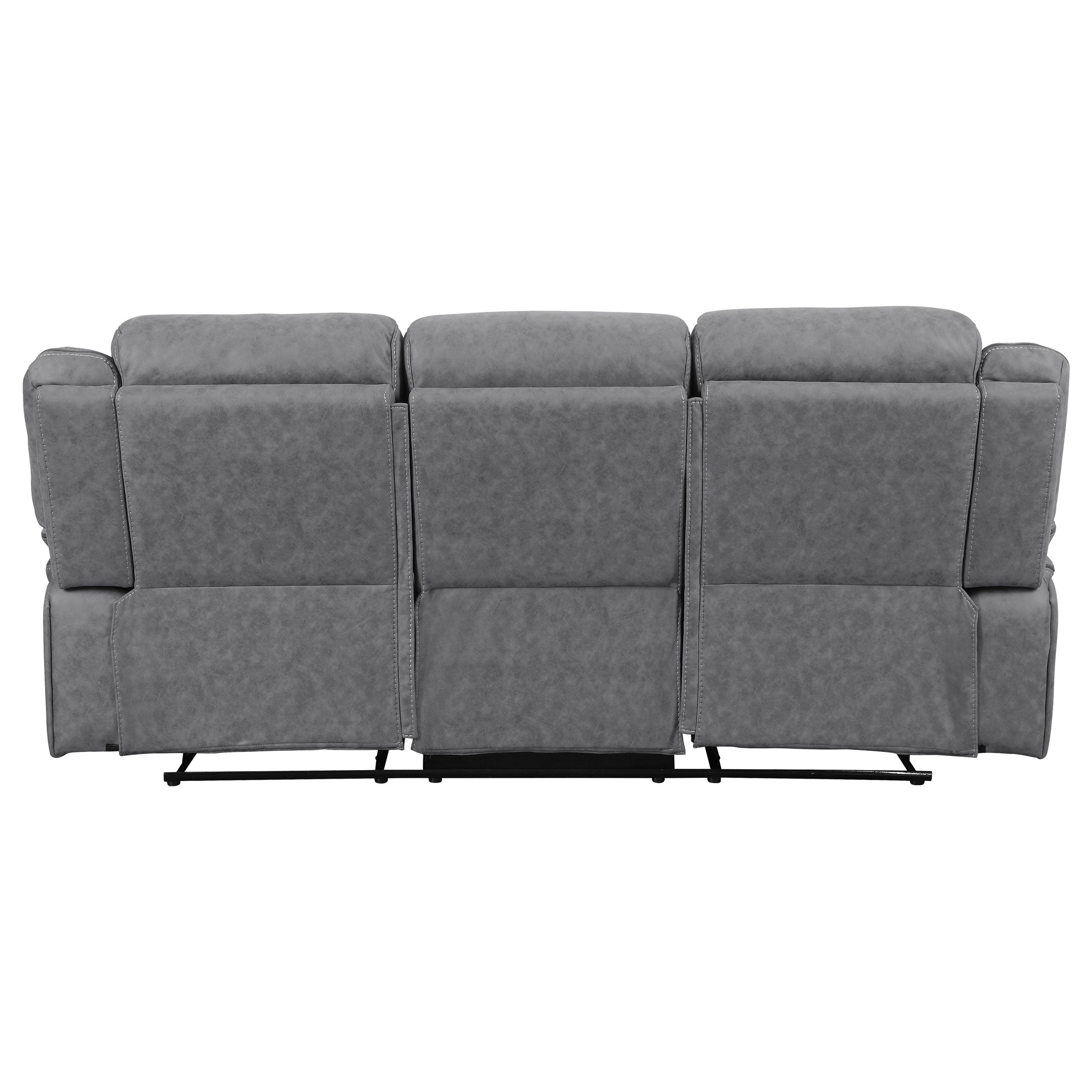 Higgins Upholstered Motion Reclining Sofa Set Grey