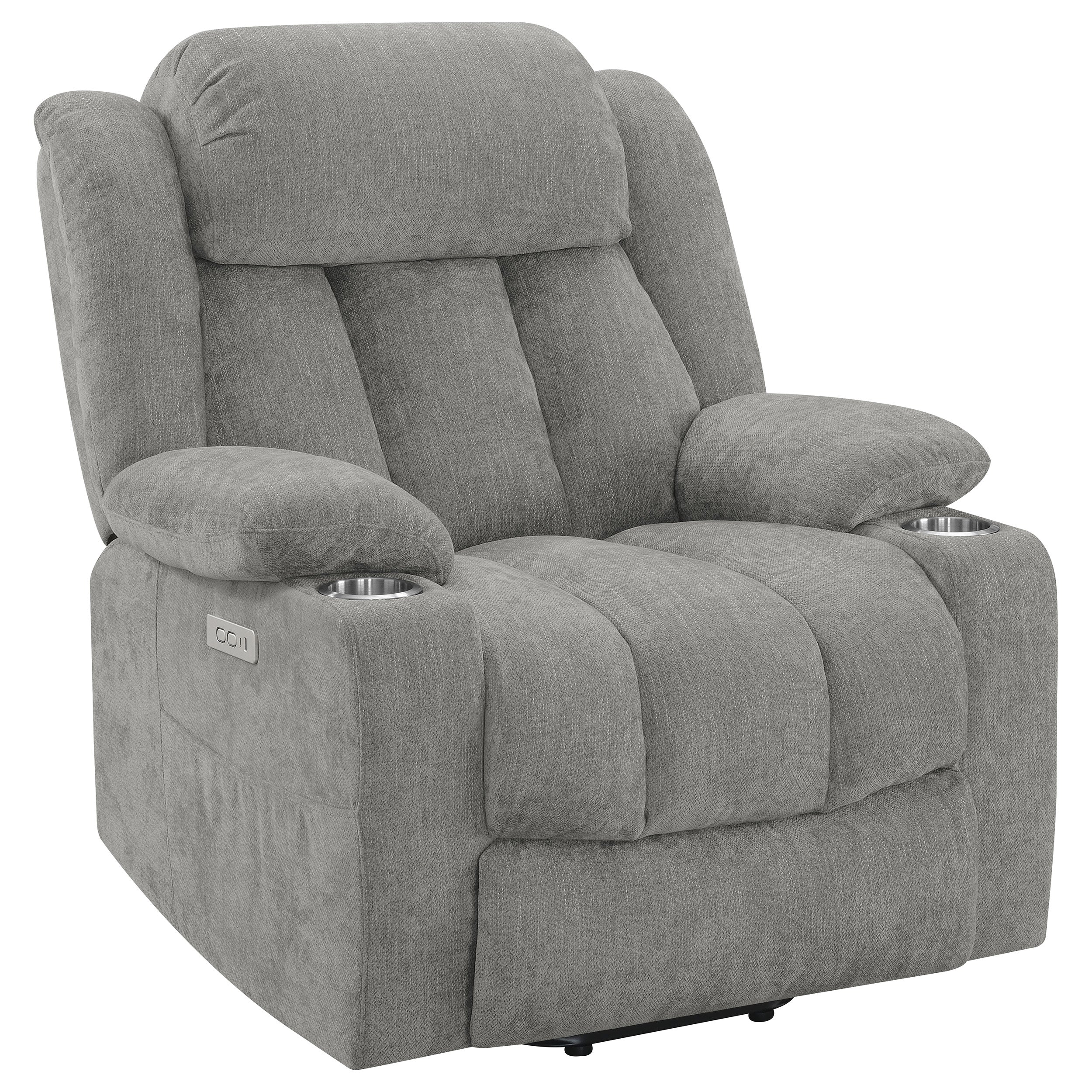 Houston Upholstered Power Lift Recliner Chair Camel