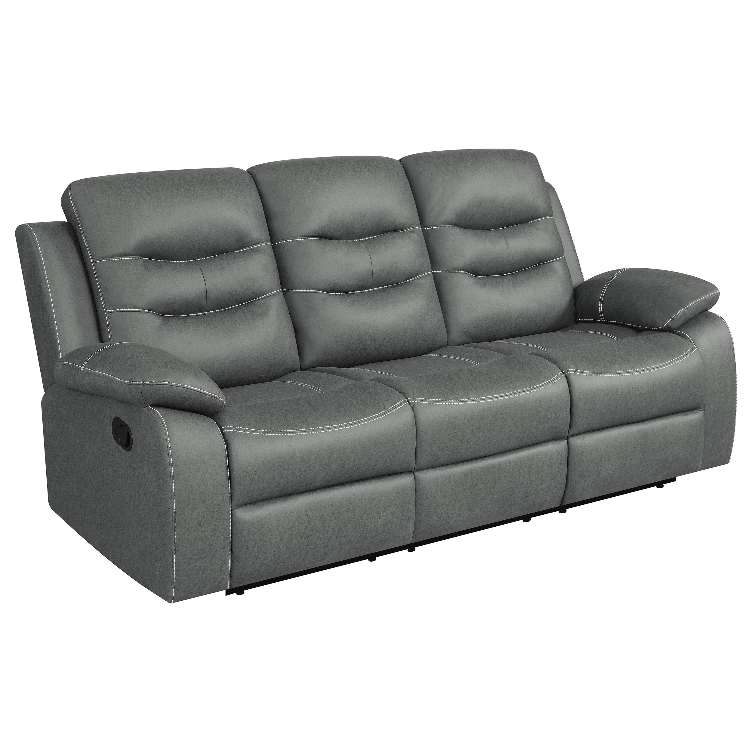 Nolan Upholstered Sofa Set Charcoal