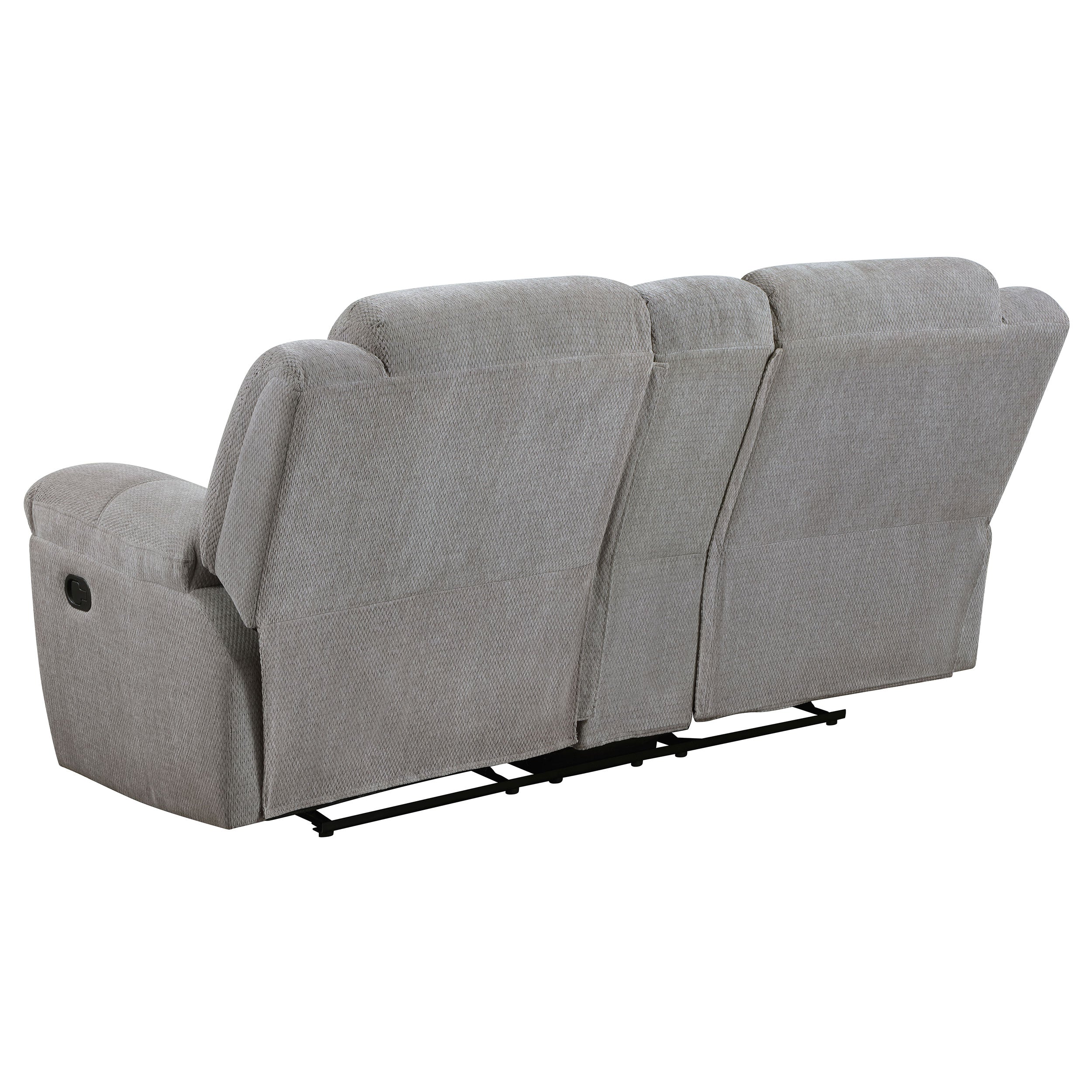 Gilson Chenille Upholstered Reclining Sofa Set Grey