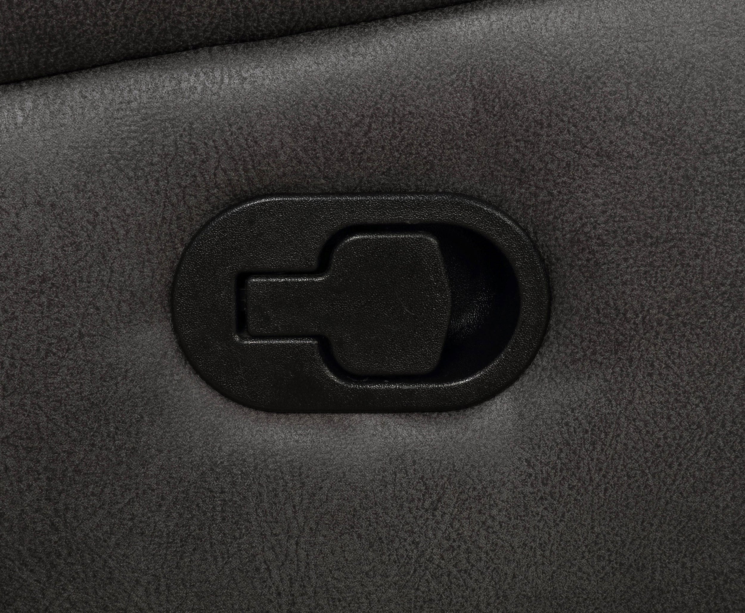 Lawrence Upholstered Reclining Sofa Set Charcoal