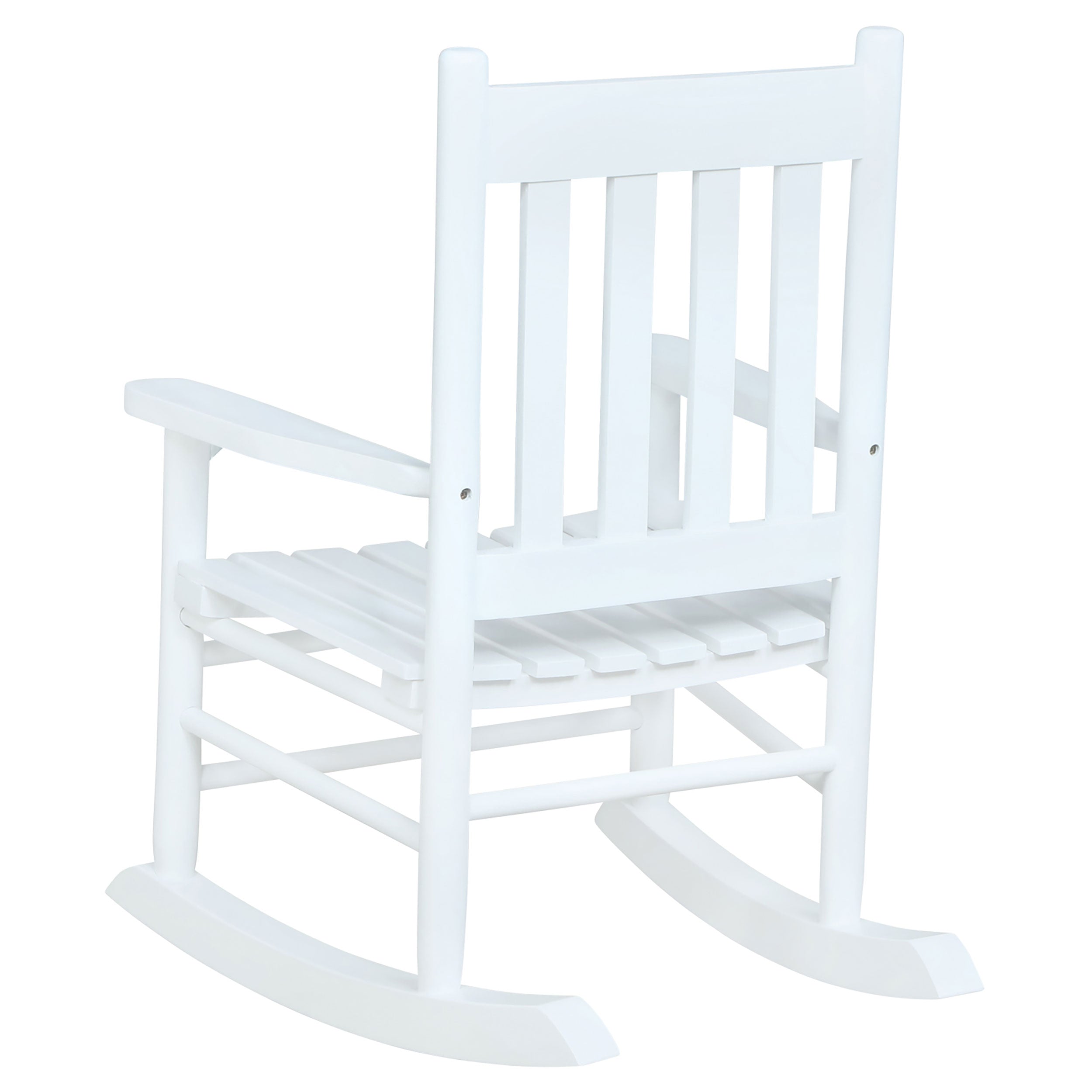 Annie Slat Back Solid Wood Kids Rocking Chair Black