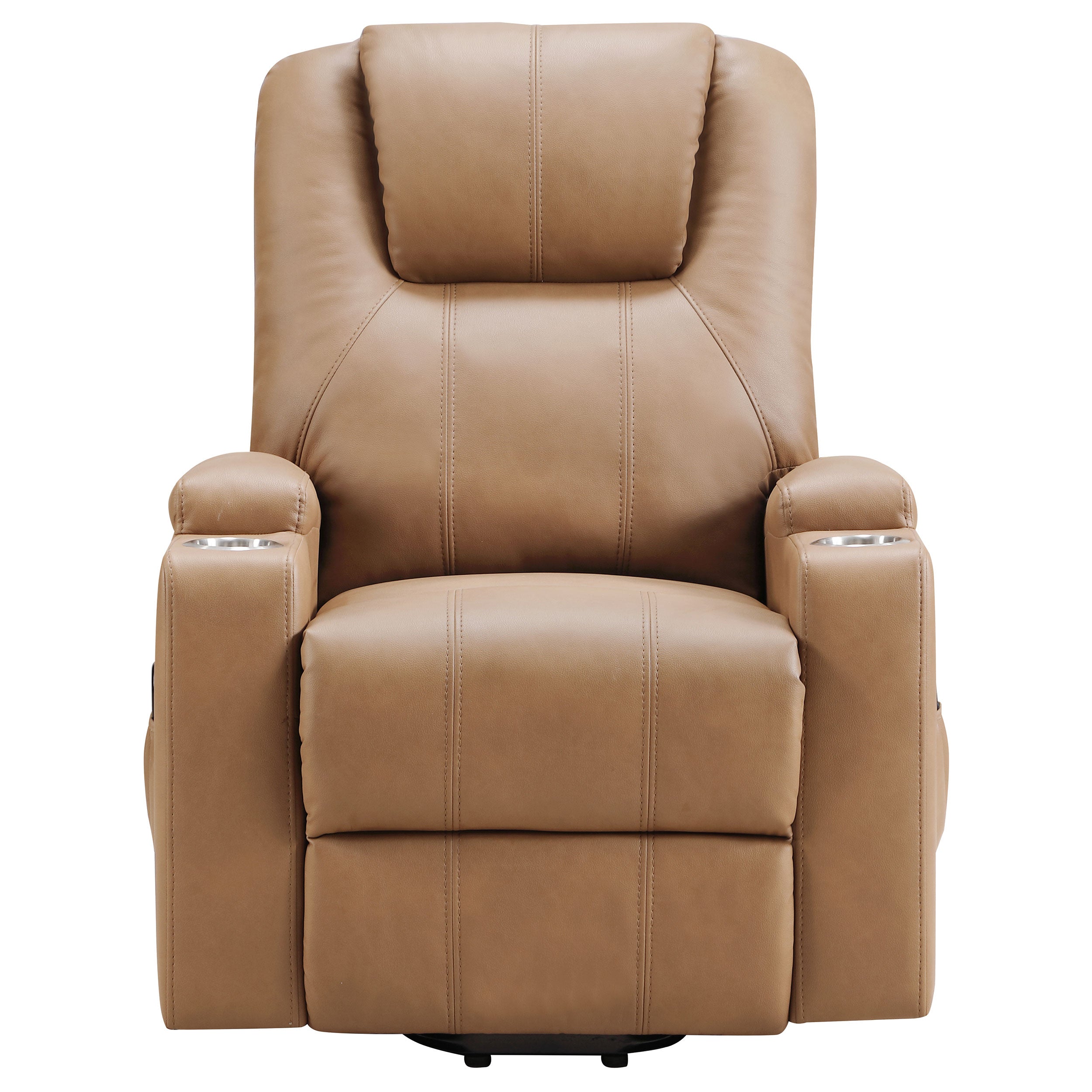 Armstrong Upholstered Power Lift Massage Recliner Black